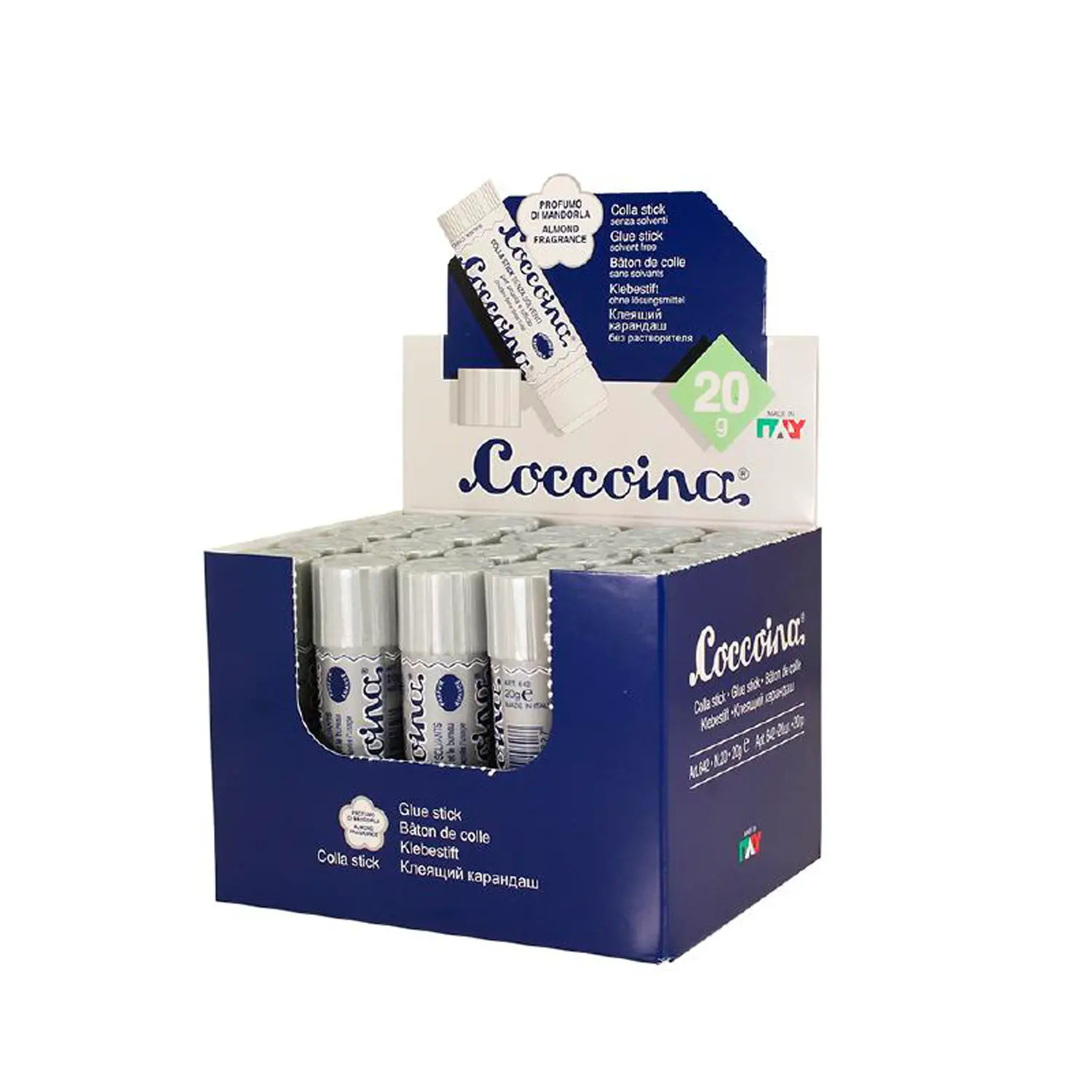Colla Stick Coccoina Profumata Scuola e Ufficio 20 gr.20 Pezzi - Nastri adesivi e colle