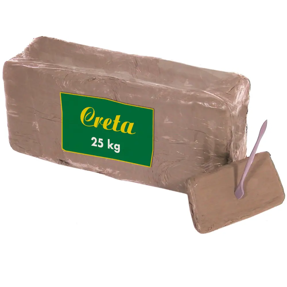 Creta Maiolica Rossa – Panetto da 25 kg per Ceramica e Scultura - Paste per modellare