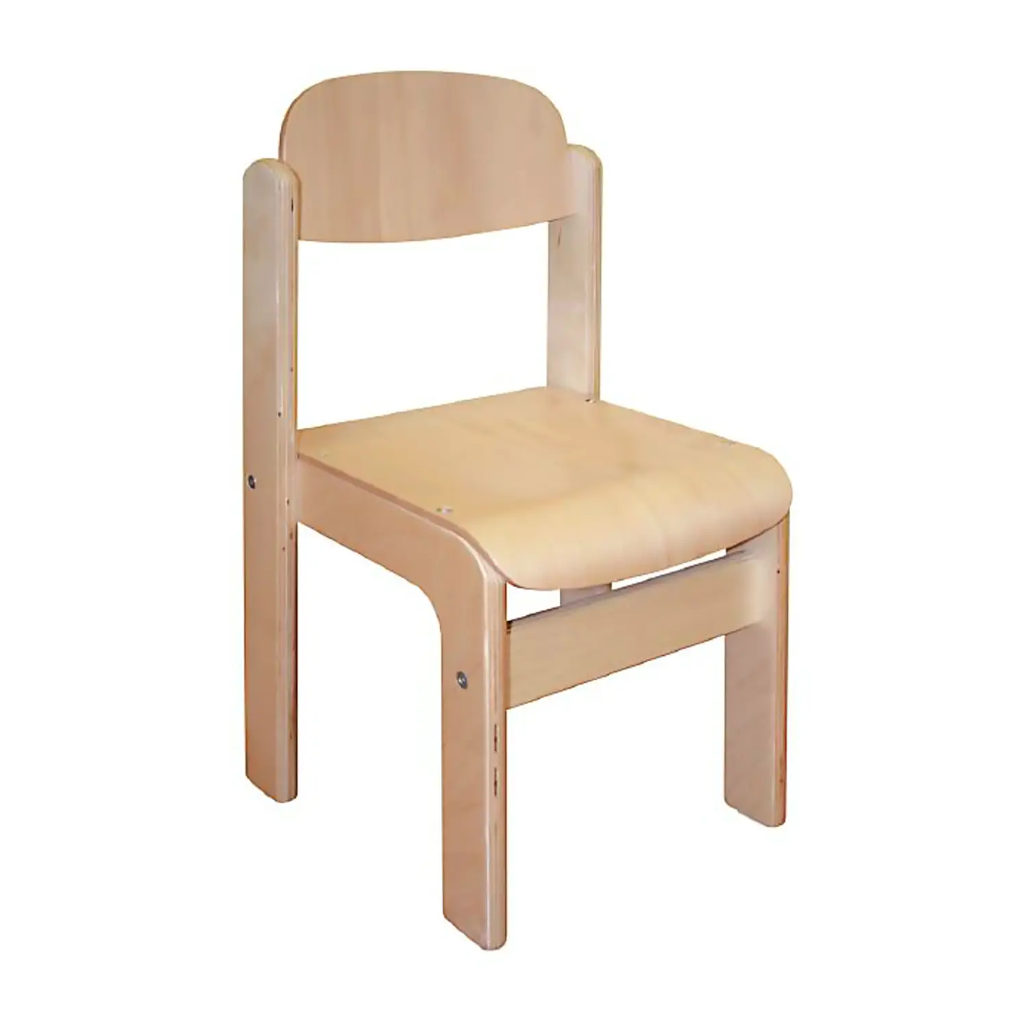Sedia Infanzia Multistrato Naturale Seduta H 30cm. - Arredo Nido e Infanzia