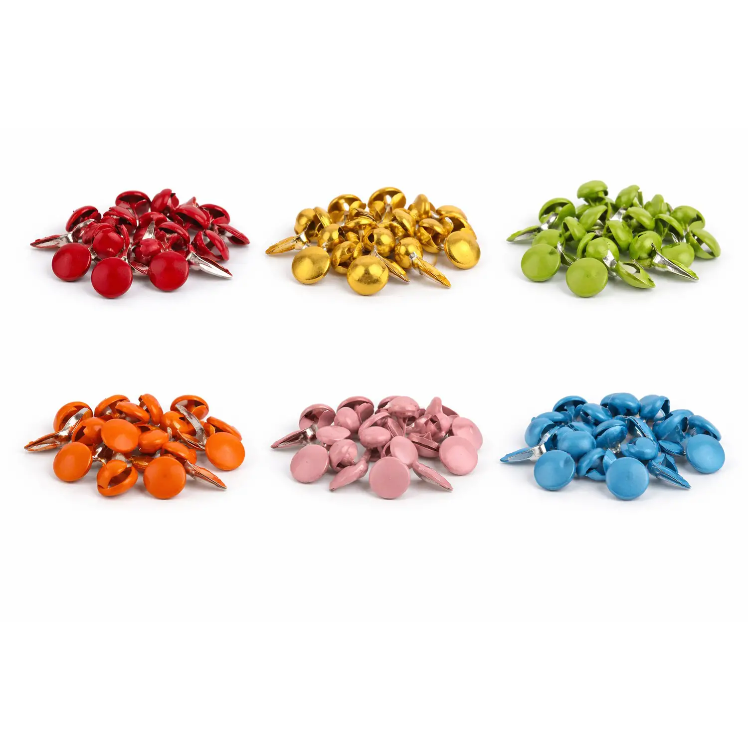 Fermacampioni Colorati 15 mm - 120 Pezzi Assortiti - Applicazioni e decori