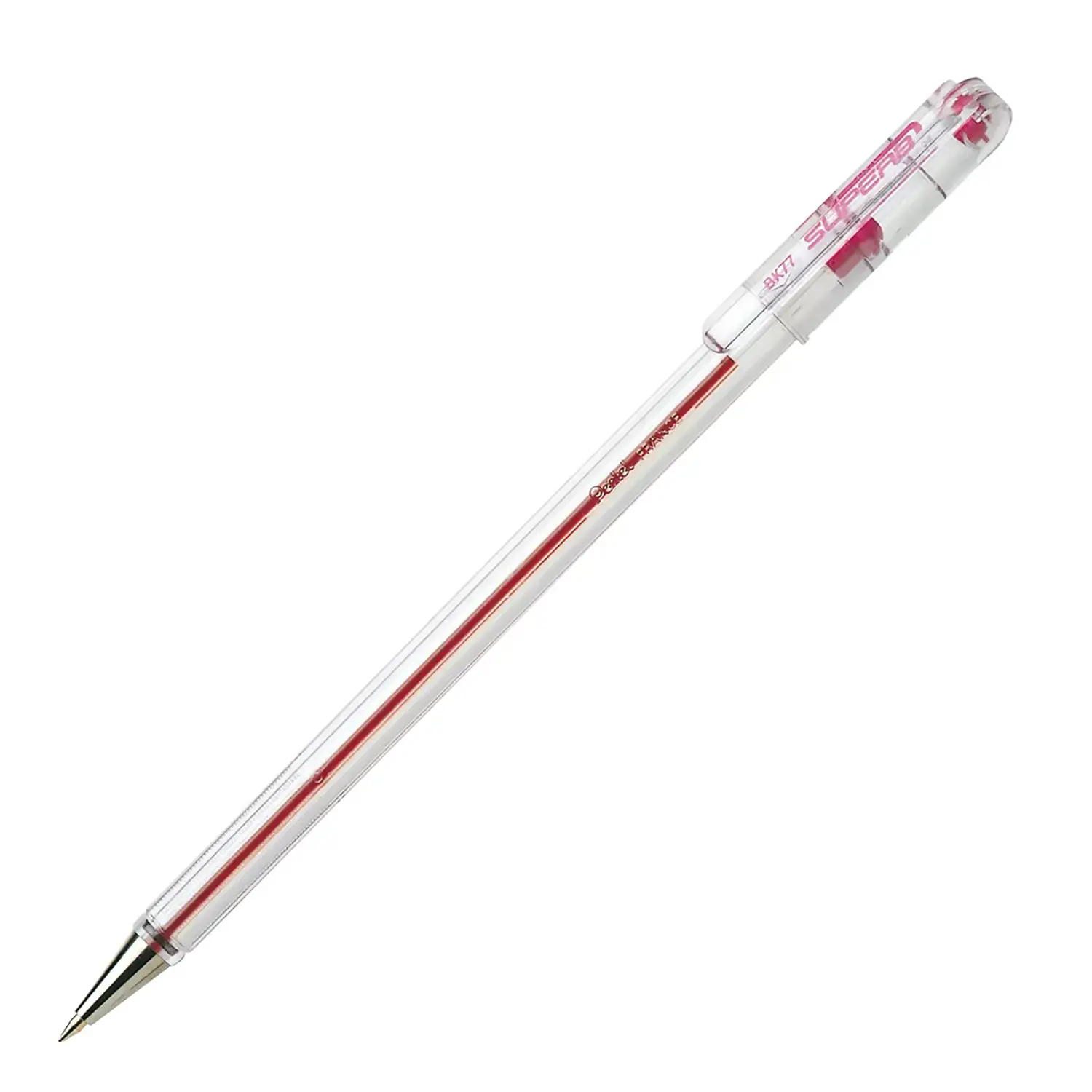 Penna a Sfera Pentel Superb Kb77 Rosso – Punta 0,7 mm e Scrittura Fine - penne pennarelli ufficio