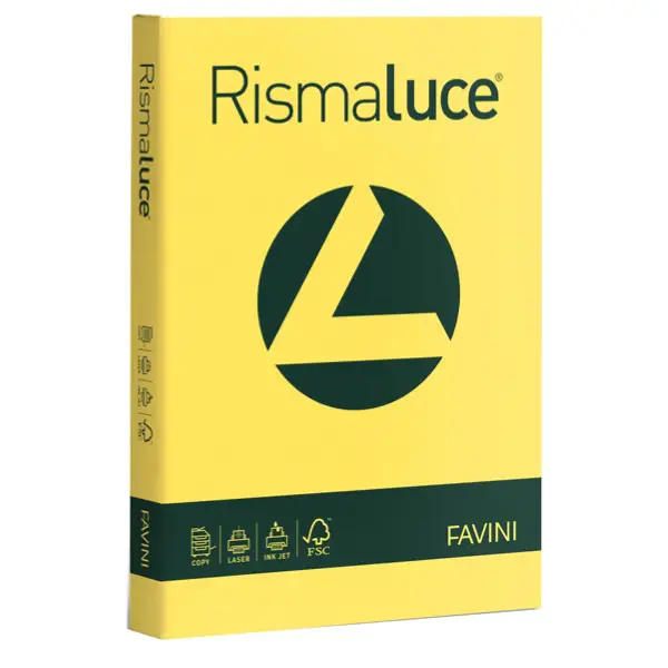 Carta Colorata Rismaluce A3 90 gr – 300 Fogli - Giallo - Carta e cartoncino