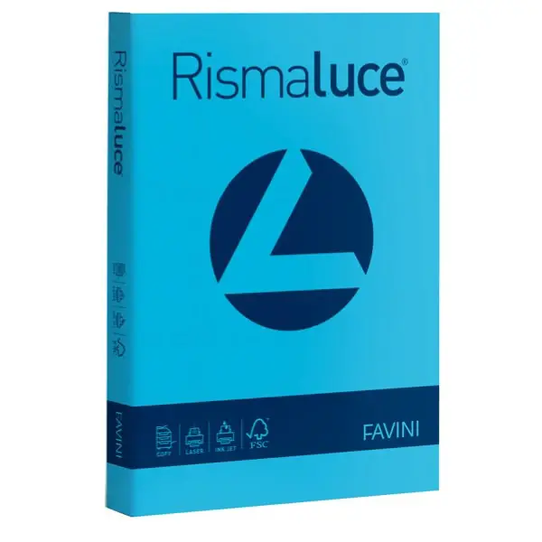 Carta Colorata Rismaluce A3 90 gr – 300 Fogli - Azzurro - Carta e cartoncino