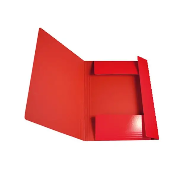 Cartella Presspan con Elastico Rossa– 3 Lembi Precordonati - Archiviazione
