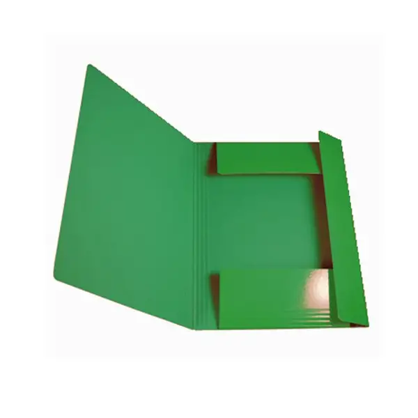 Cartella Presspan con Elastico Verde – 3 Lembi Precordonati - Archiviazione