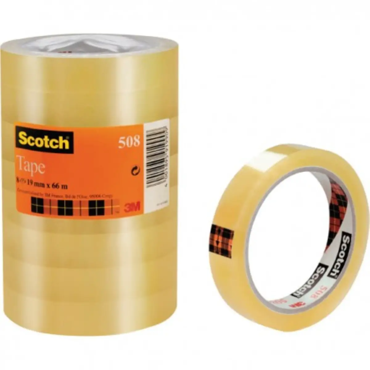 Nastro Adesivo Scotch 15 mm x 66 m – Trasparente e Silenzioso - Nastri adesivi e colle