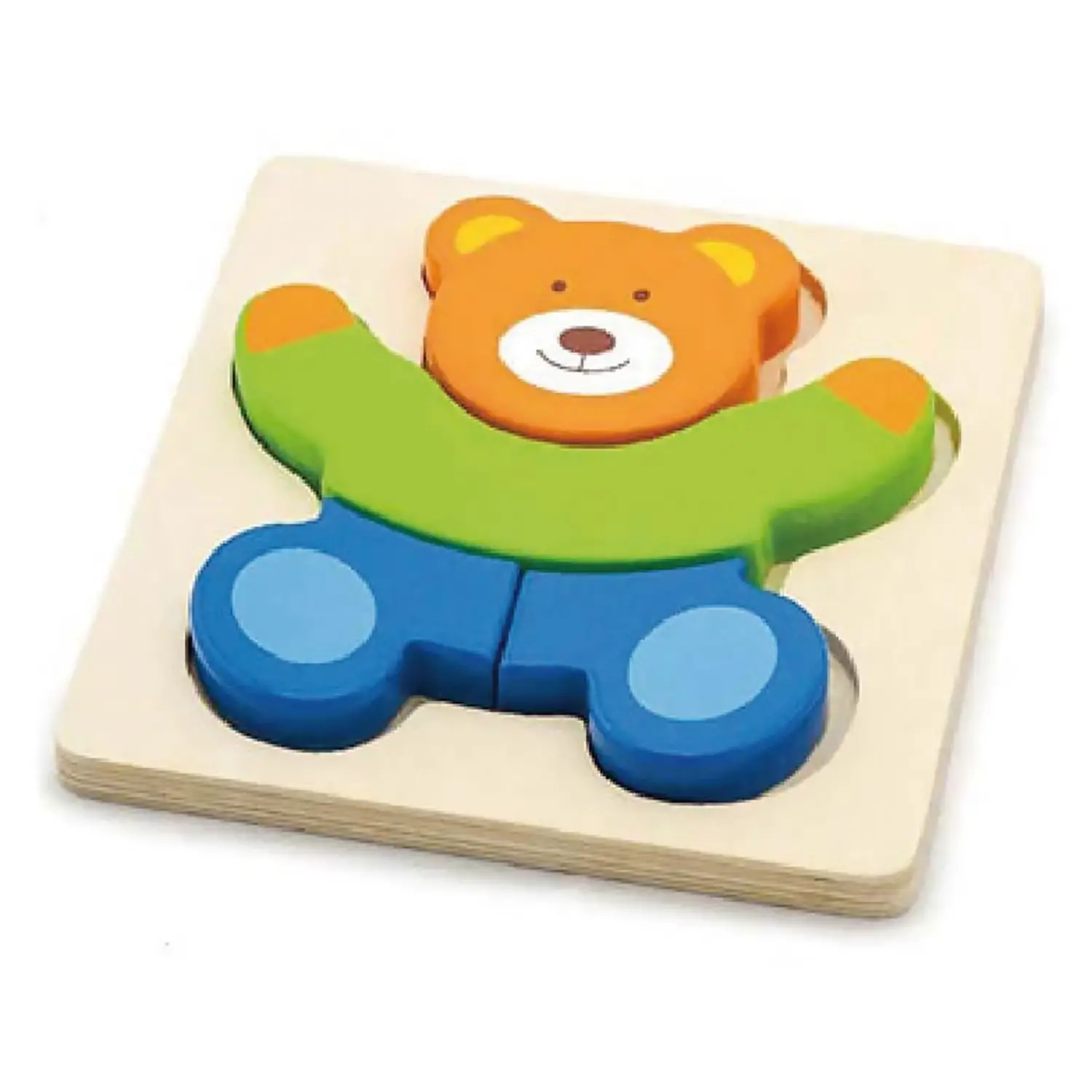 Primi Incastri Nido: Puzzle a colori Orsetto - Incastri e puzzle in legno