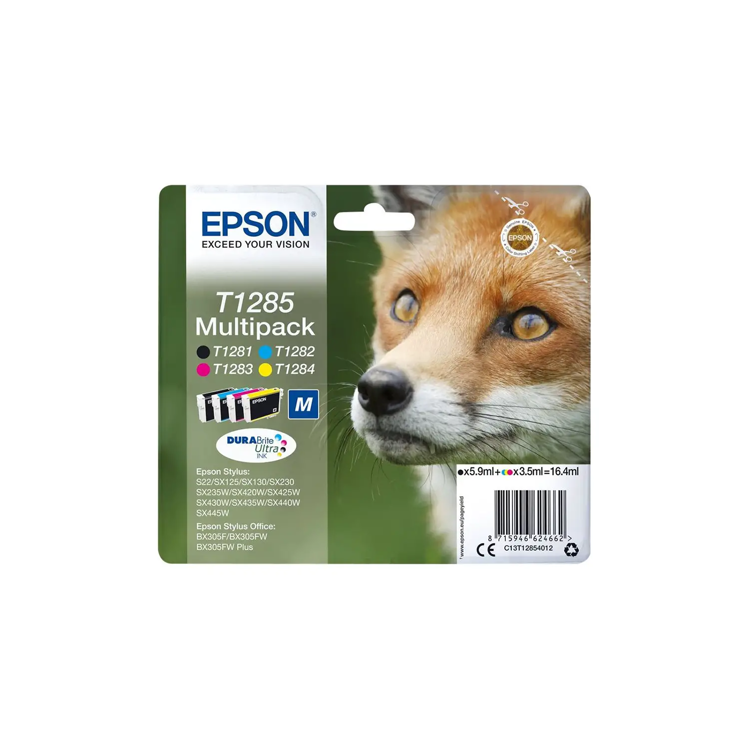 EPSON MULTIPACK NERO CIANO MAGENTA GIALLO S22 SX125 SX420W BX305F - consumabili