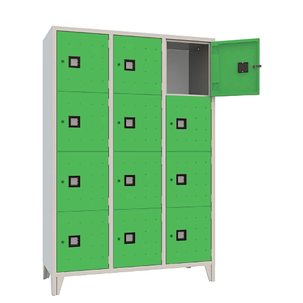 Armadio Casellario Quadro 12 Posti Ante Verde - Conforme CAM - Arredo archivio