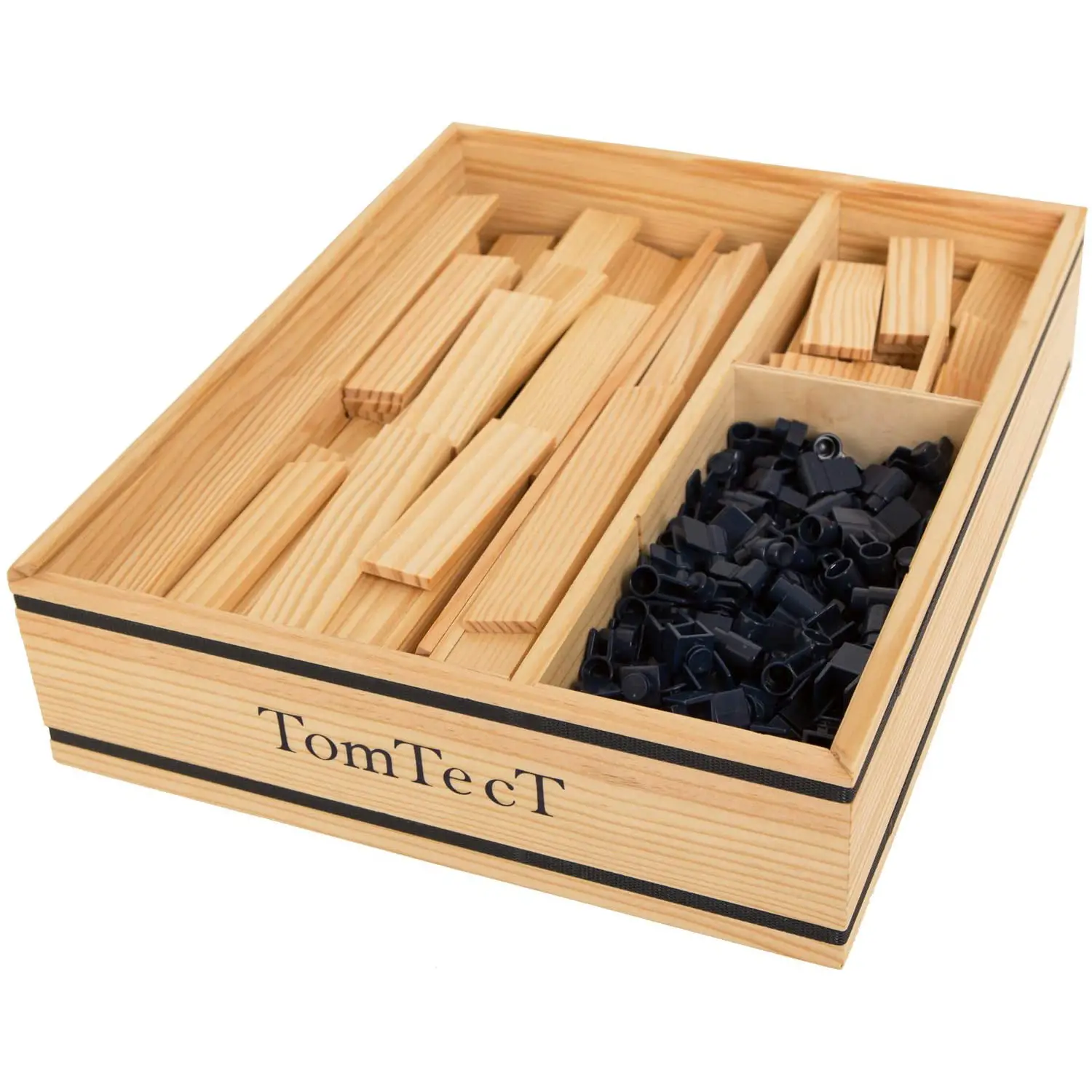TomTecT Listelli in Legno Naturale – Set 500 Elementi - Costruzioni in legno