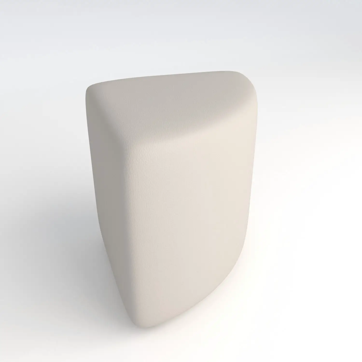 Pouf Ecopelle Ignifugo Angolare H 40 Bianco Per Ambienti Scolastici Innovativi - Salottini e arredi morbidi
