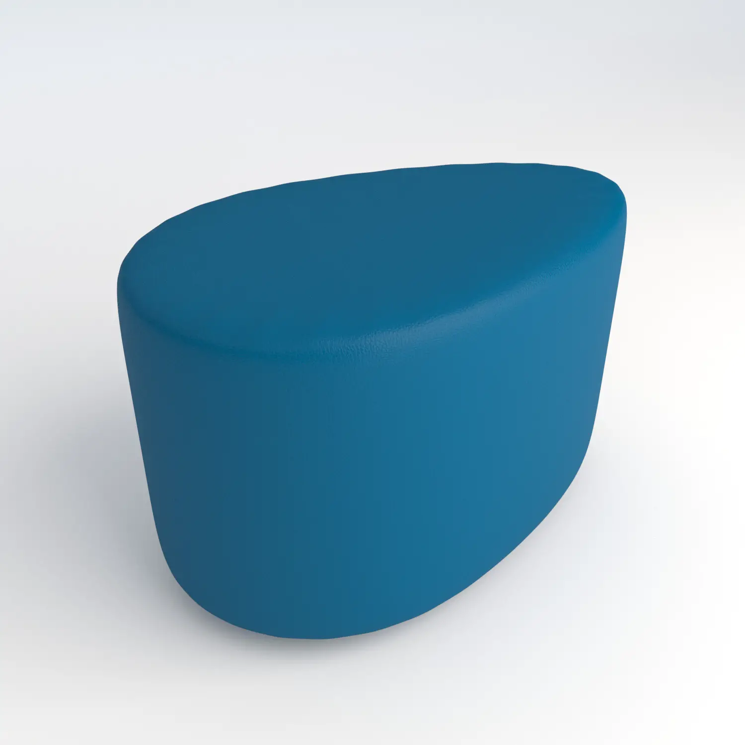 Pouf Ecopelle Ignifugo Goccia H 40 Azzurro Per Ambienti Scolastici Innovativi - Salottini e arredi morbidi
