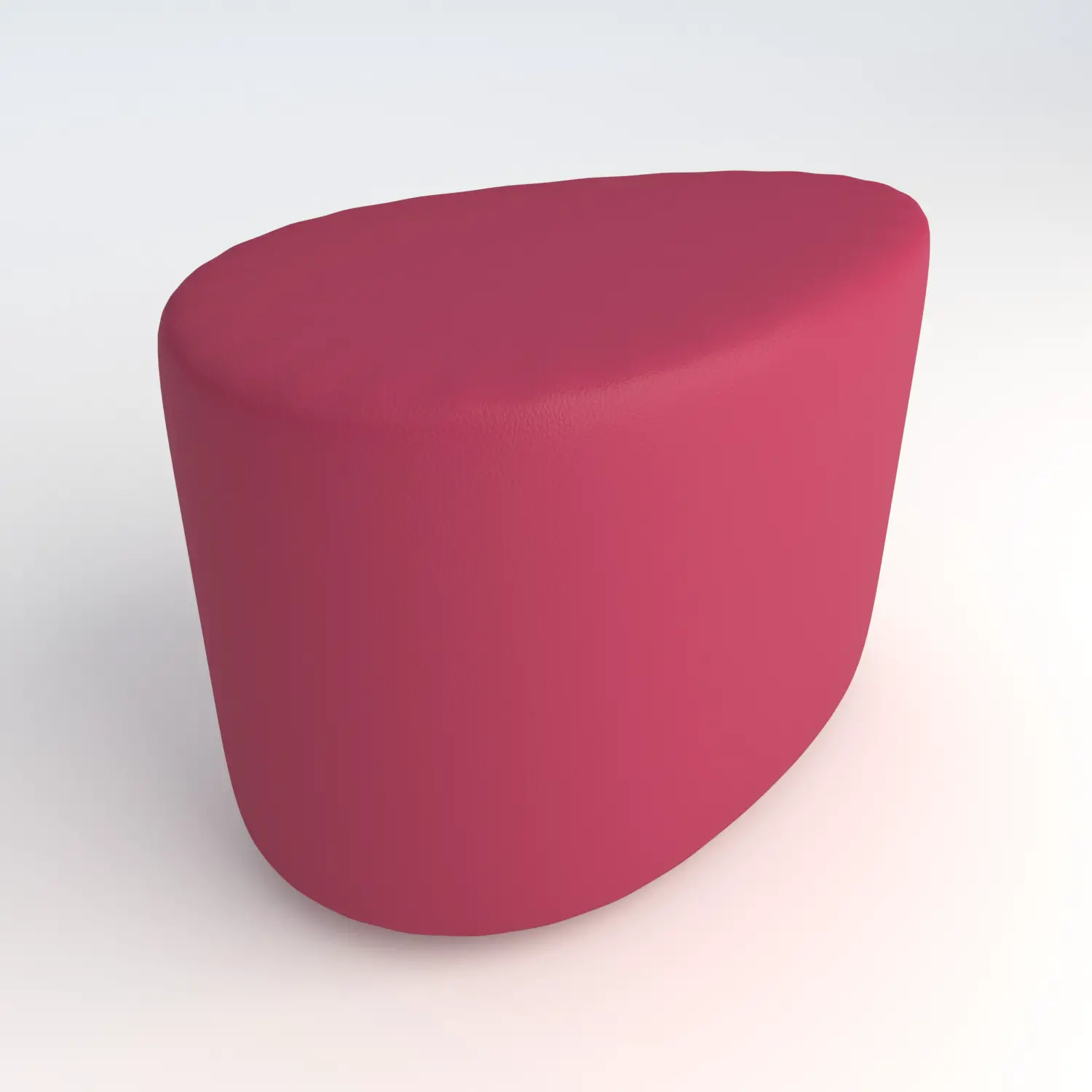 Pouf a Goccia in Ecopelle Ignifuga Fucsia H 46 cm – Conforme CAM - Salottini e arredi morbidi