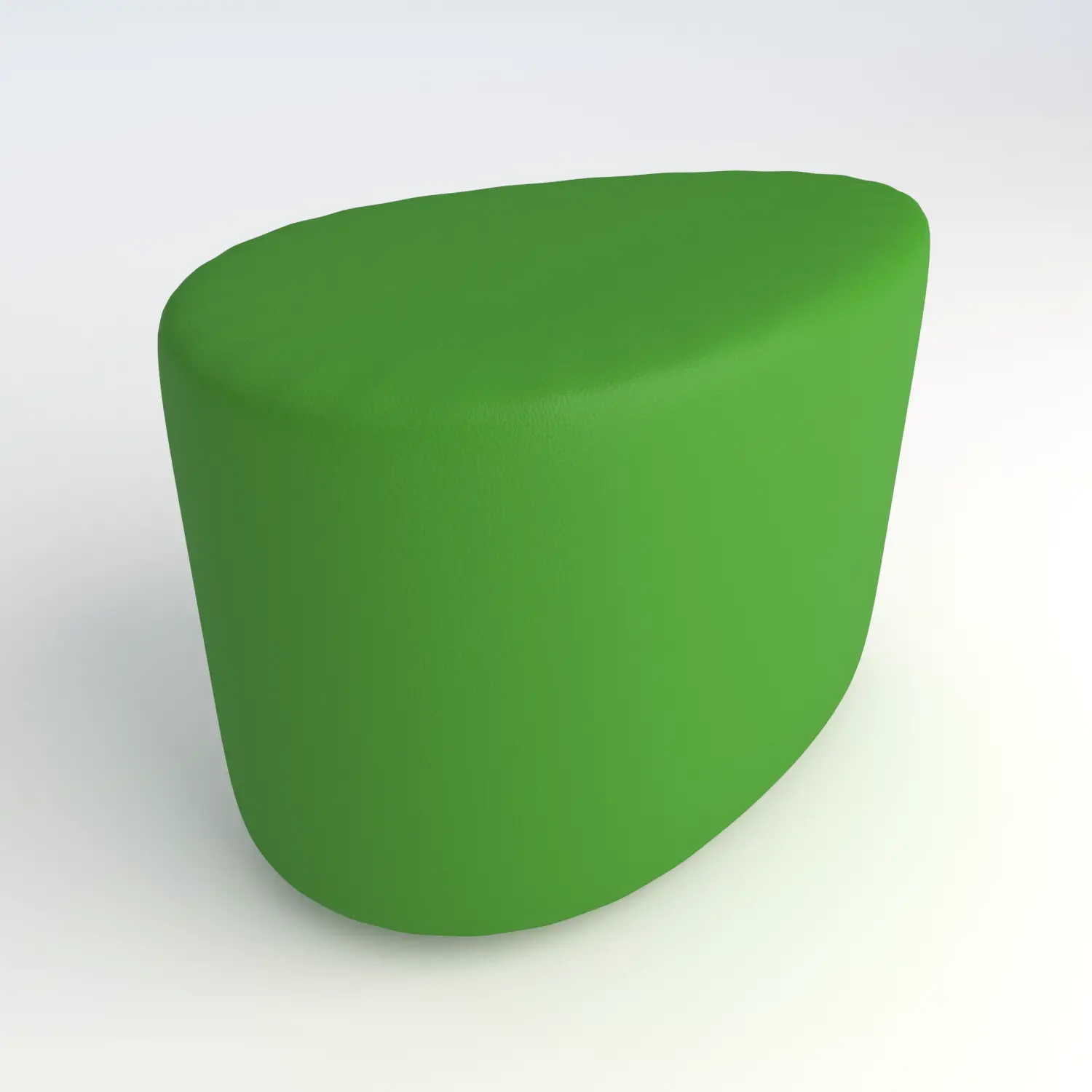 Pouf a Goccia in Ecopelle Ignifuga Verde H 46 cm – Conforme CAM - Salottini e arredi morbidi