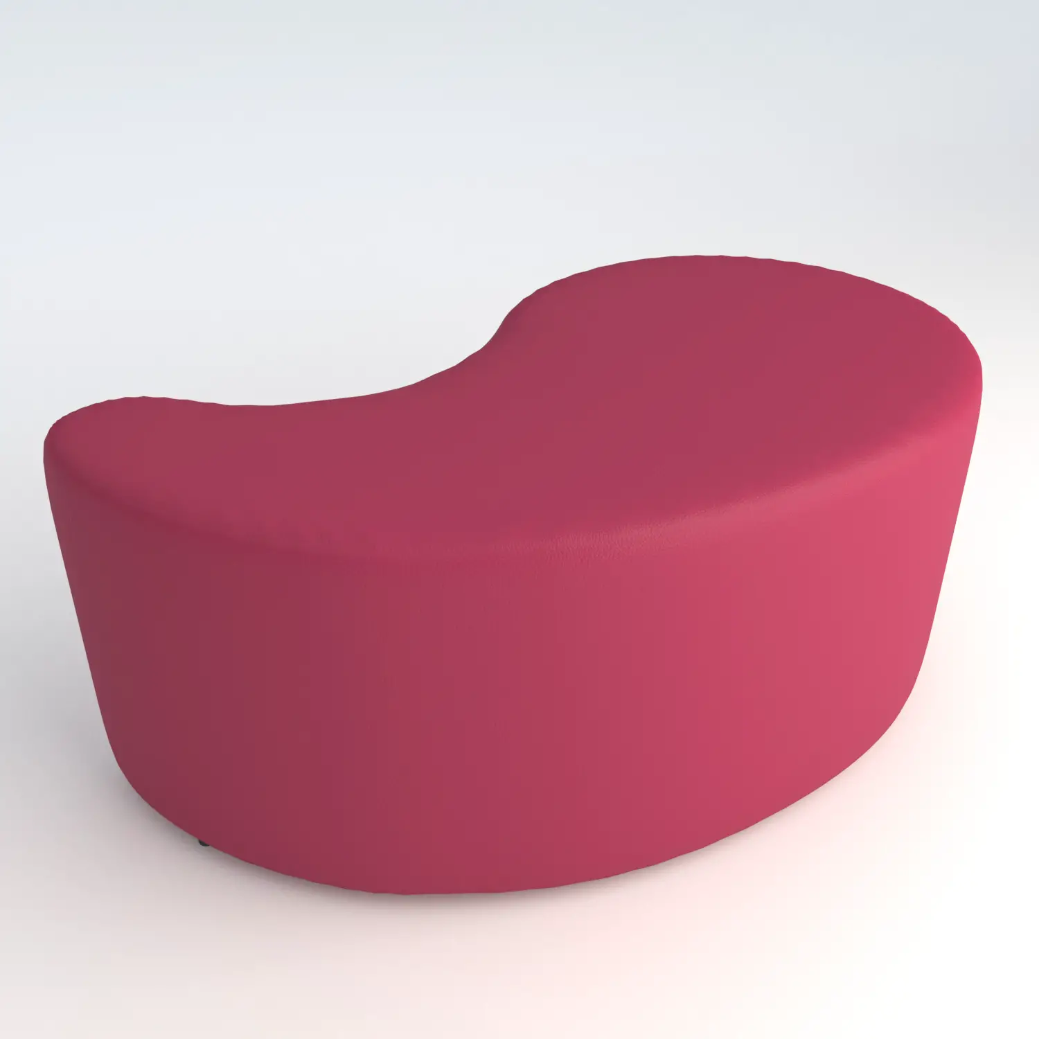 Pouf Ecopelle Ignifugo Virgola H 46 Fucsia Per Ambienti Scolastici Innovativi - Salottini e arredi morbidi