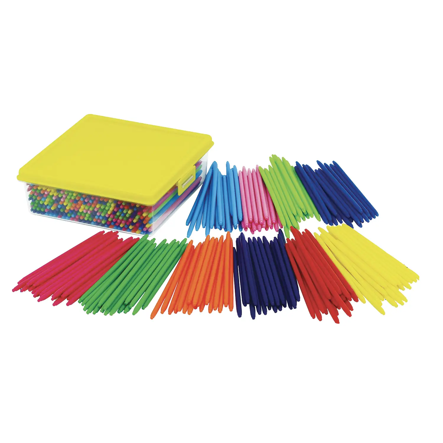 Bastoncini in Plastica Colorata per Calcolo e Classificazione, 300 Pezzi Colori Assortiti - Classificazione e matematica
