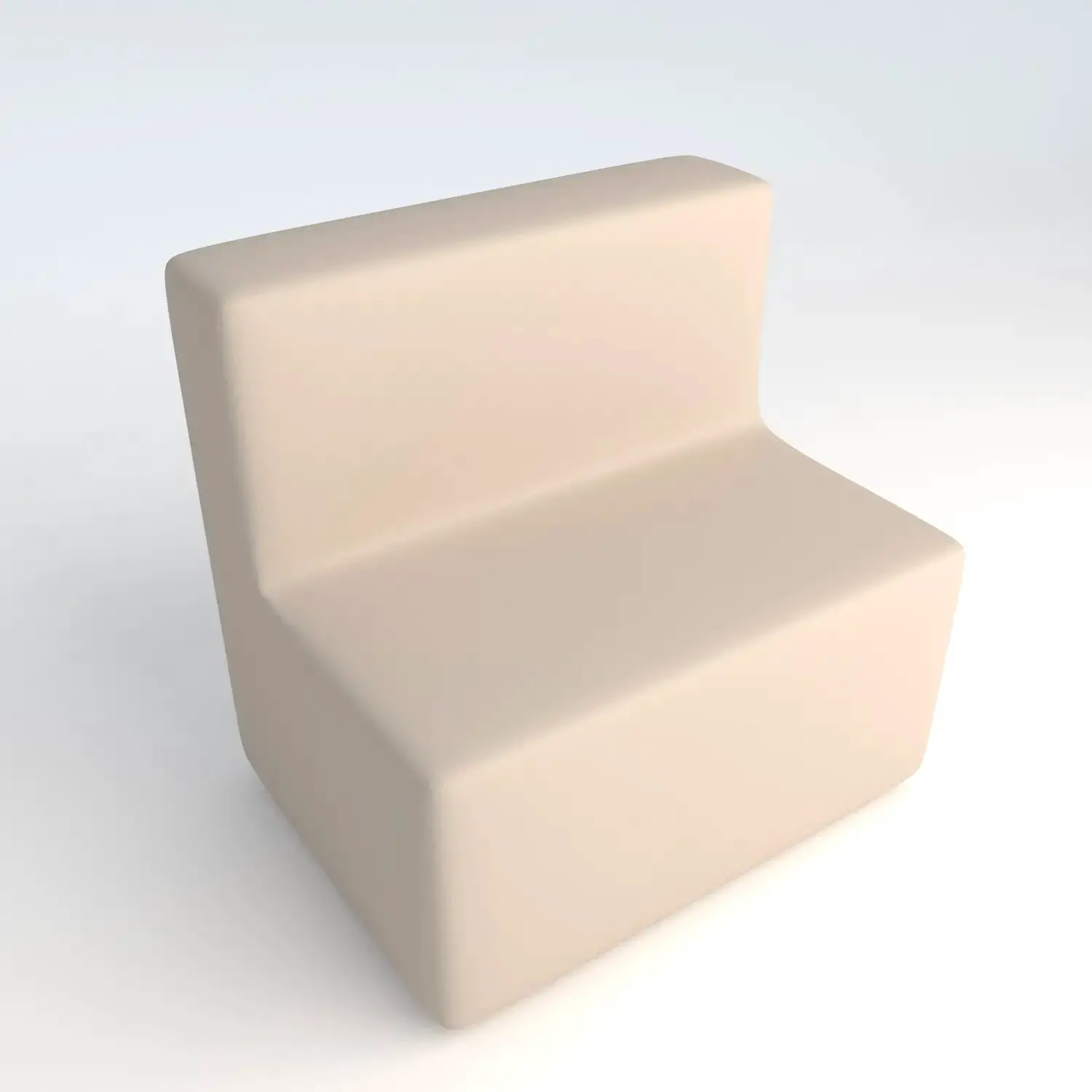 Divano Ecopelle Ignifugo 2 Posti H 46 Bianco Per Ambienti Scolastici Innovativi - Salottini e arredi morbidi