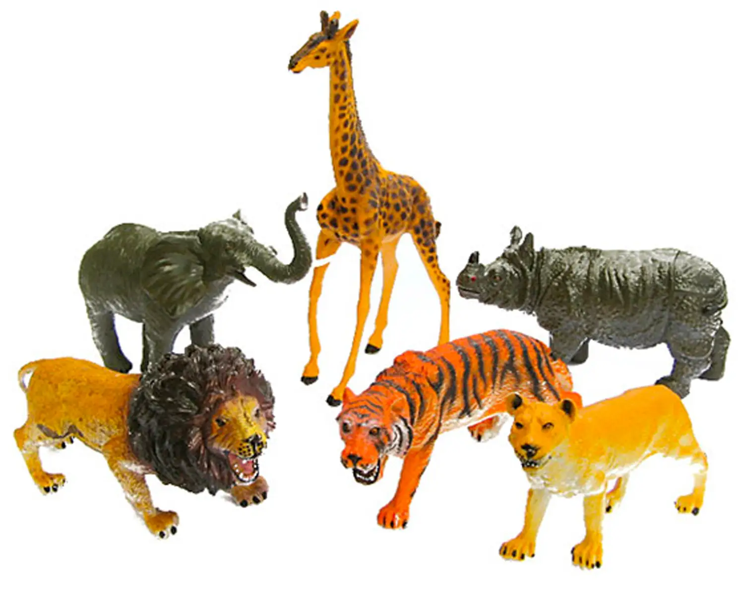 ANIMALI DELLA GIUNGLA GIGANTI - SET 6 PZ. - Animali
