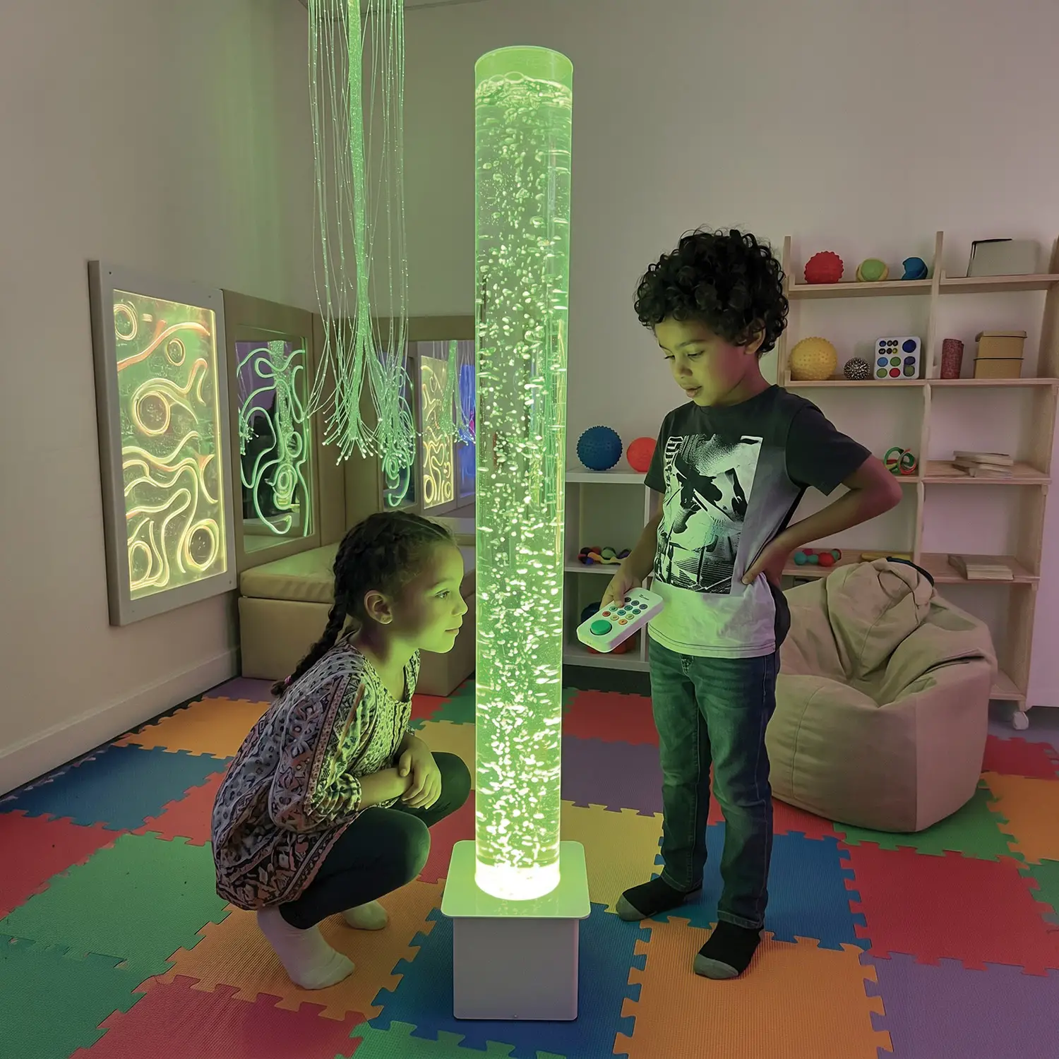 Tubo a Bolle Cambiacolore Sensoriale da 120 cm - Sviluppo sensoriale
