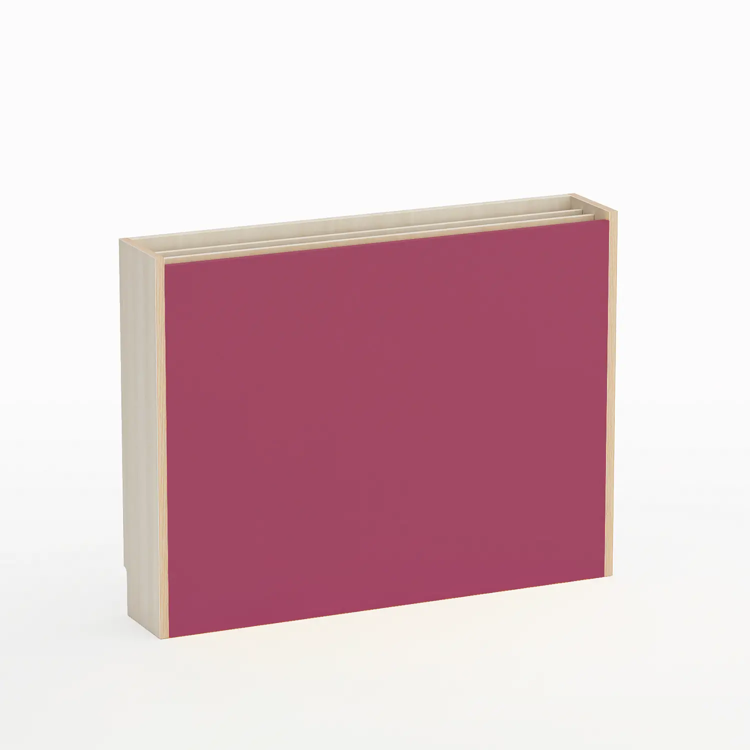 Mobile Scuola Infanzia Kubò Betulla Portacartoncini Fucsia - Conforme CAM - Arredo Nido e Infanzia