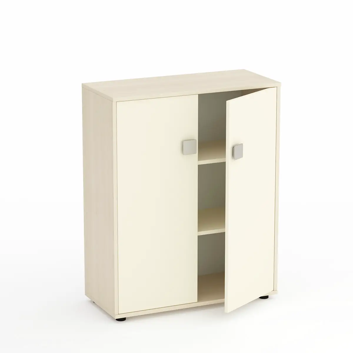 Mobile Scuola Infanzia Kubò Betulla 2 Ante H 110 cm. Magnolia - Conforme CAM - Arredo Nido e Infanzia