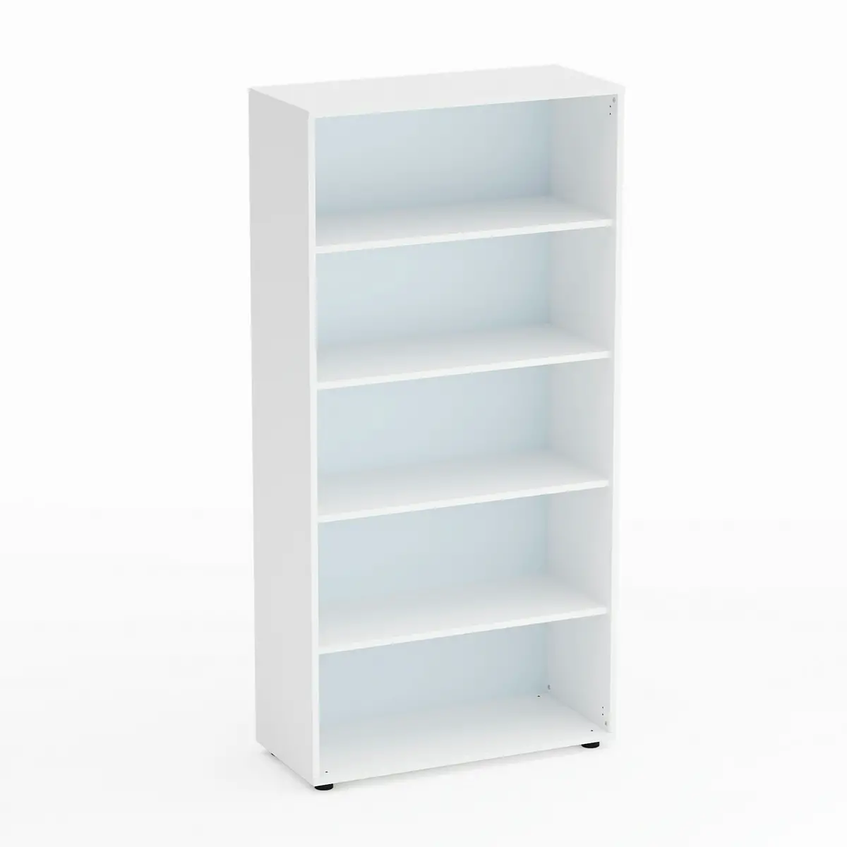 Mobile Scuola Kubò Bianco Libreria 5 vani con Ripiani Bianco - Conforme CAM - Arredo scuola dell'obbligo