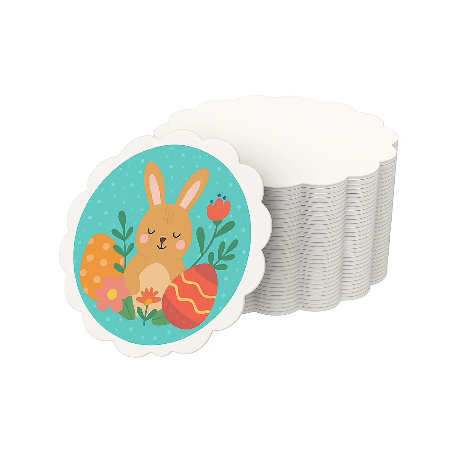 Sottobicchiere Fiore in Cartone – 25 Pezzi - Carta e cartoncino