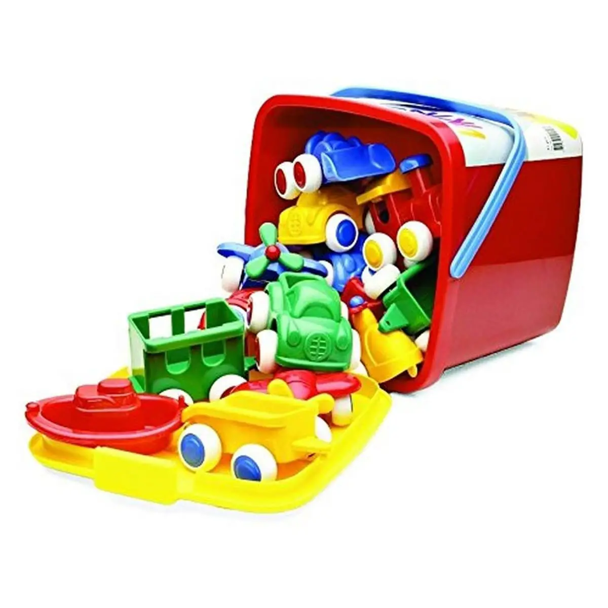 Viking Secchiello 15 Veicoli Midi – Set Veicoli Giocattolo - Veicoli, garage e piste