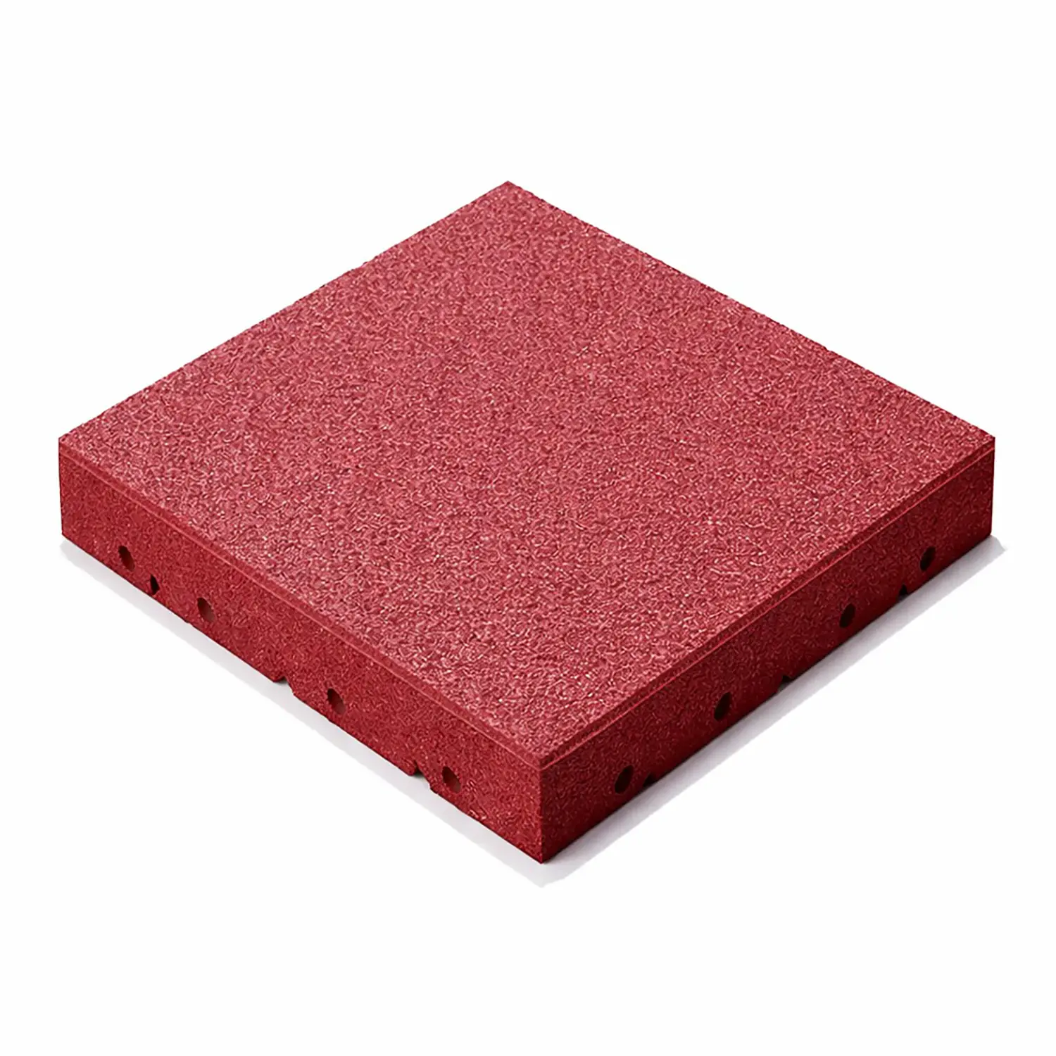 Pavimento Antitrauma Rosso 80 mm – Piastre in Gomma Riciclata 50x50 cm | EN 1177 - Playgrounds e giostre