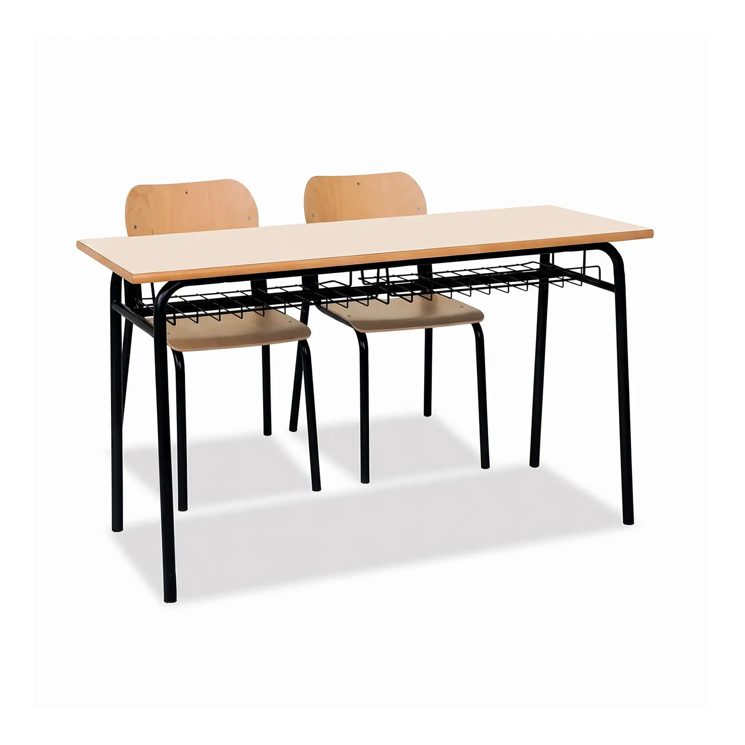 Banco Biposto 900 H 64 cm - Sottopiano in Lamiera – Scuola Primaria - CAM - Arredo scuola dell'obbligo