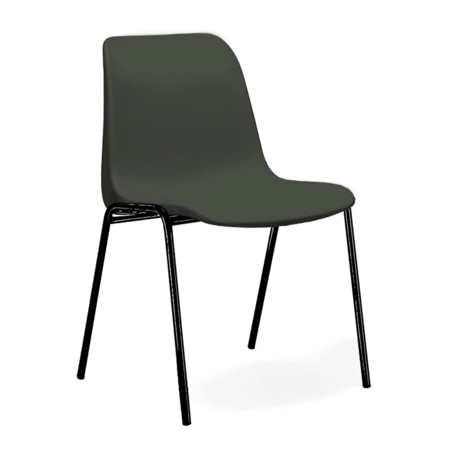 Sedia Per Adulti Impilabi le Helene Altezza 46 Cm Nero Per Ambienti Scolastici - Sedie in plastica
