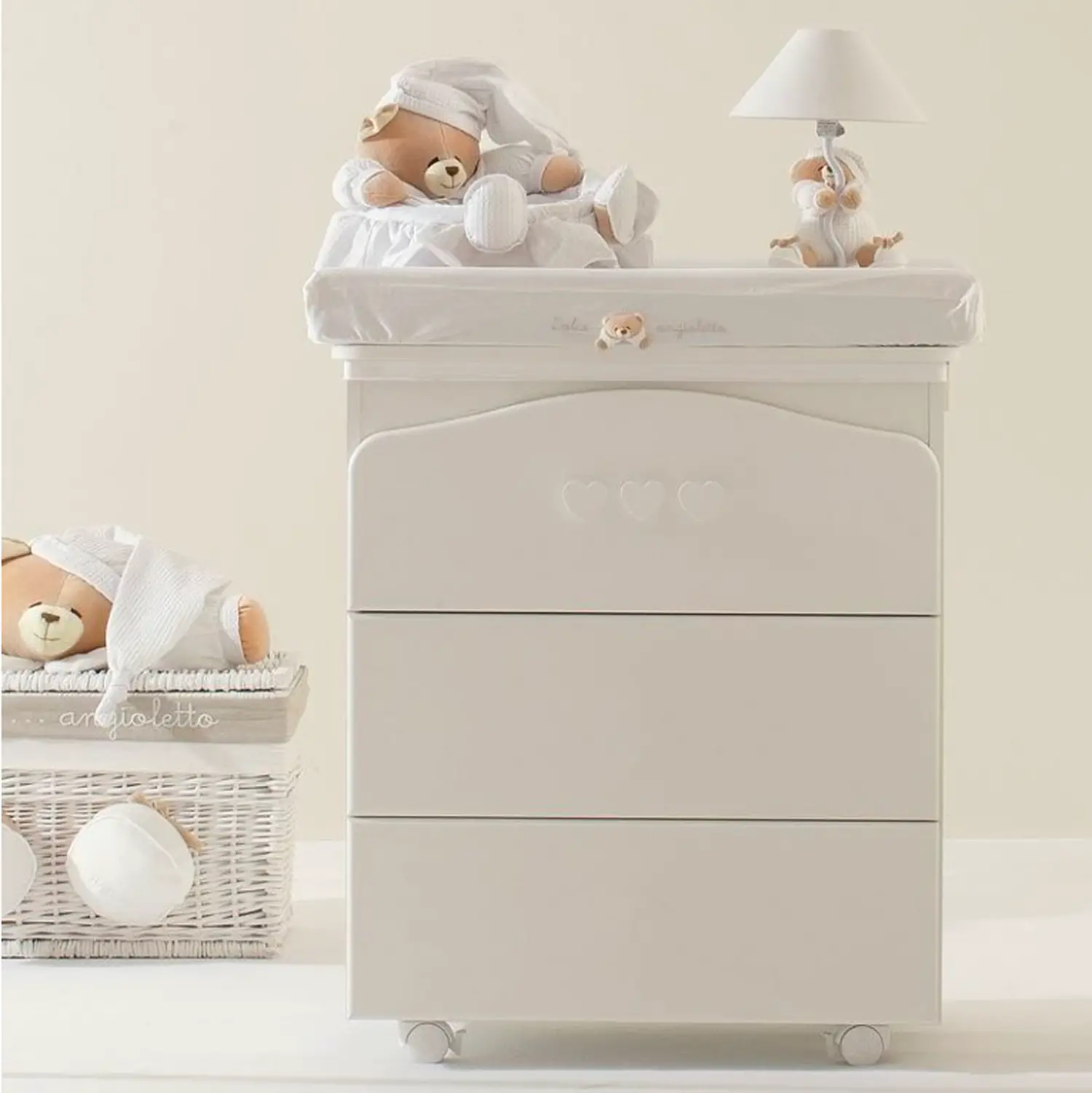 BAGNETTO FASCIATOIO TATO BIANCO - Zona cambio e bagno
