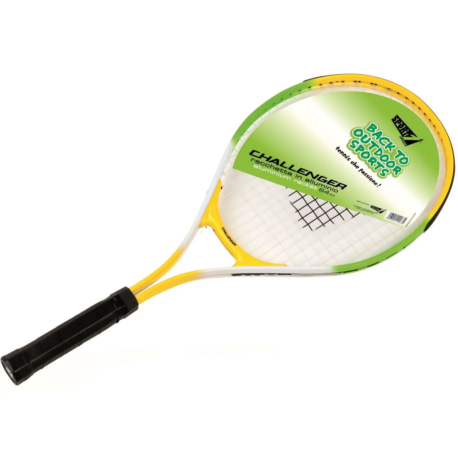 Racchetta Tennis Challenger Alluminio – 64 cm per Giovani Tennisti e Principianti - Attrezzature sportive