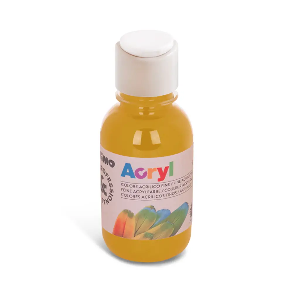 Colore Acrilico Fine Primo Ocra 125 ml – Pittura Acrilica per Dipingere e Decorare - Tempere