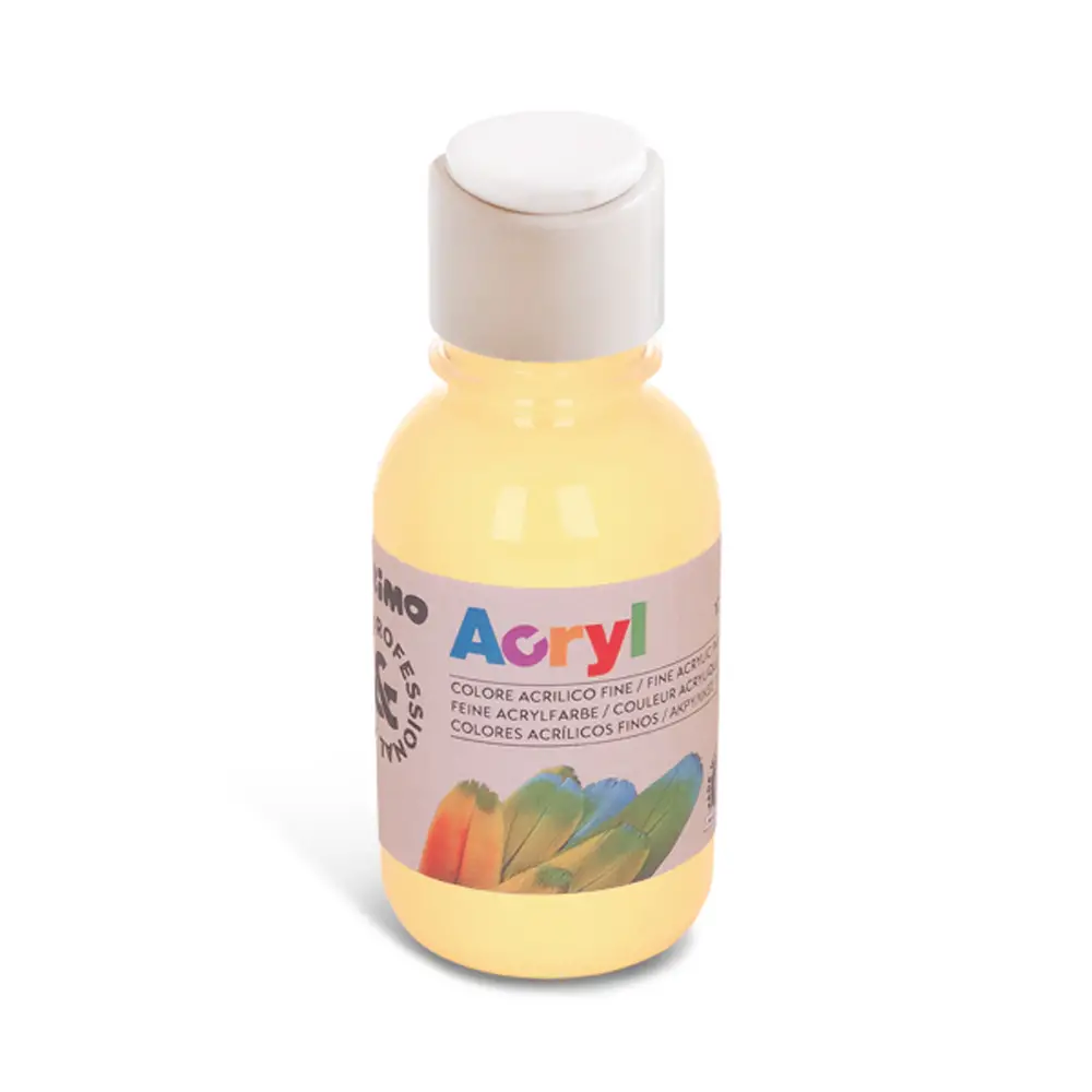 Colore Acrilico Fine Primo Beige Caldo 125 ml – Pittura Acrilica per Dipingere e Decorare - Tempere