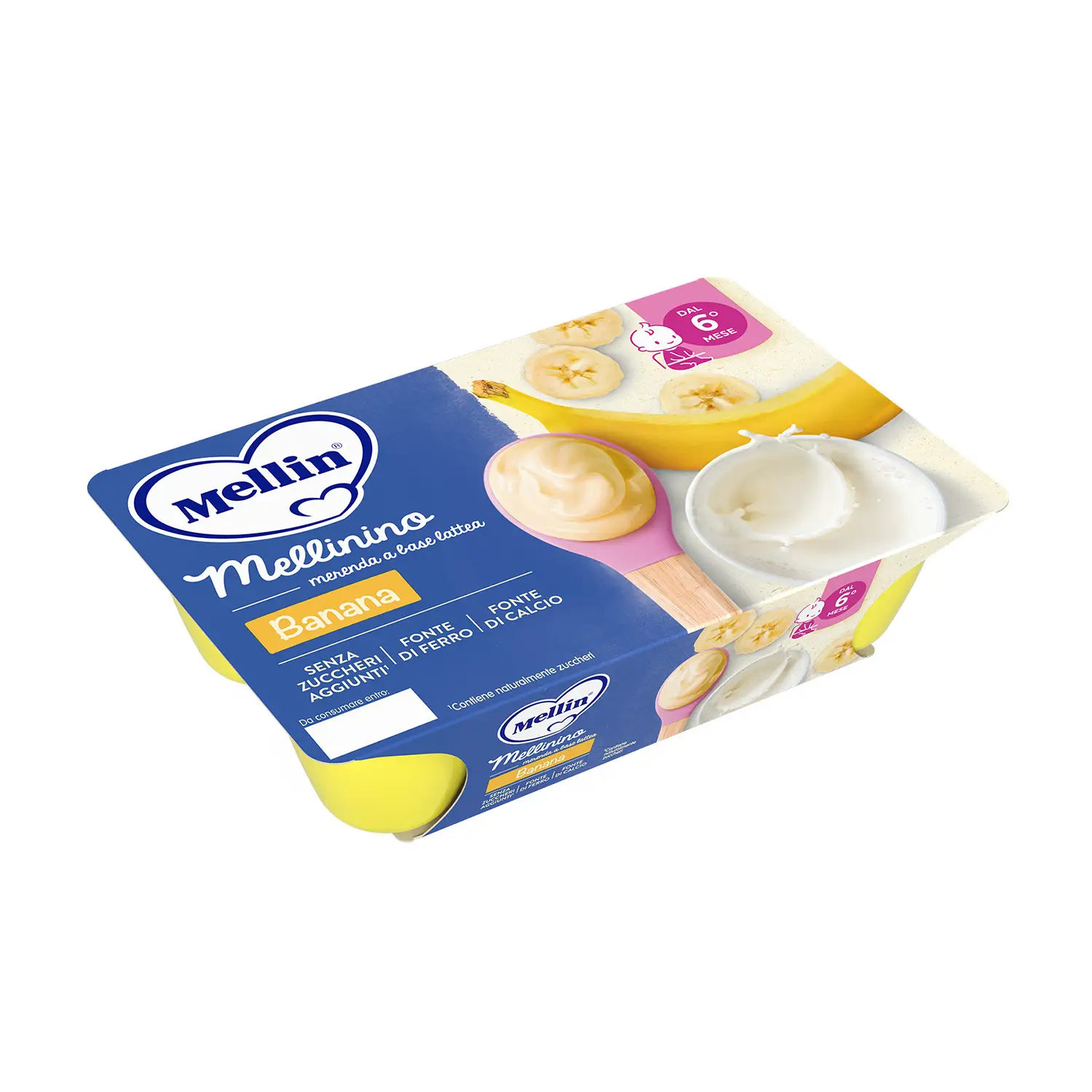 Mellinino Banana 55g x6 – Snack Nutriente per Bambini - merende
