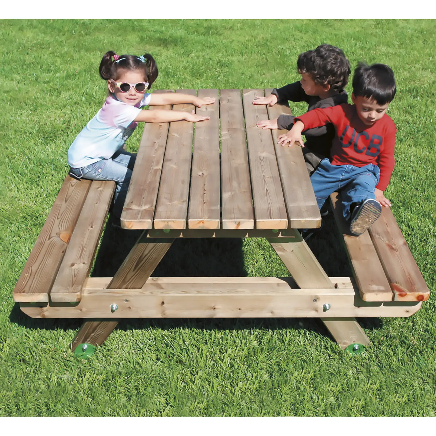 Tavolo con Panche in Legno Clio Baby - Playgrounds e giostre