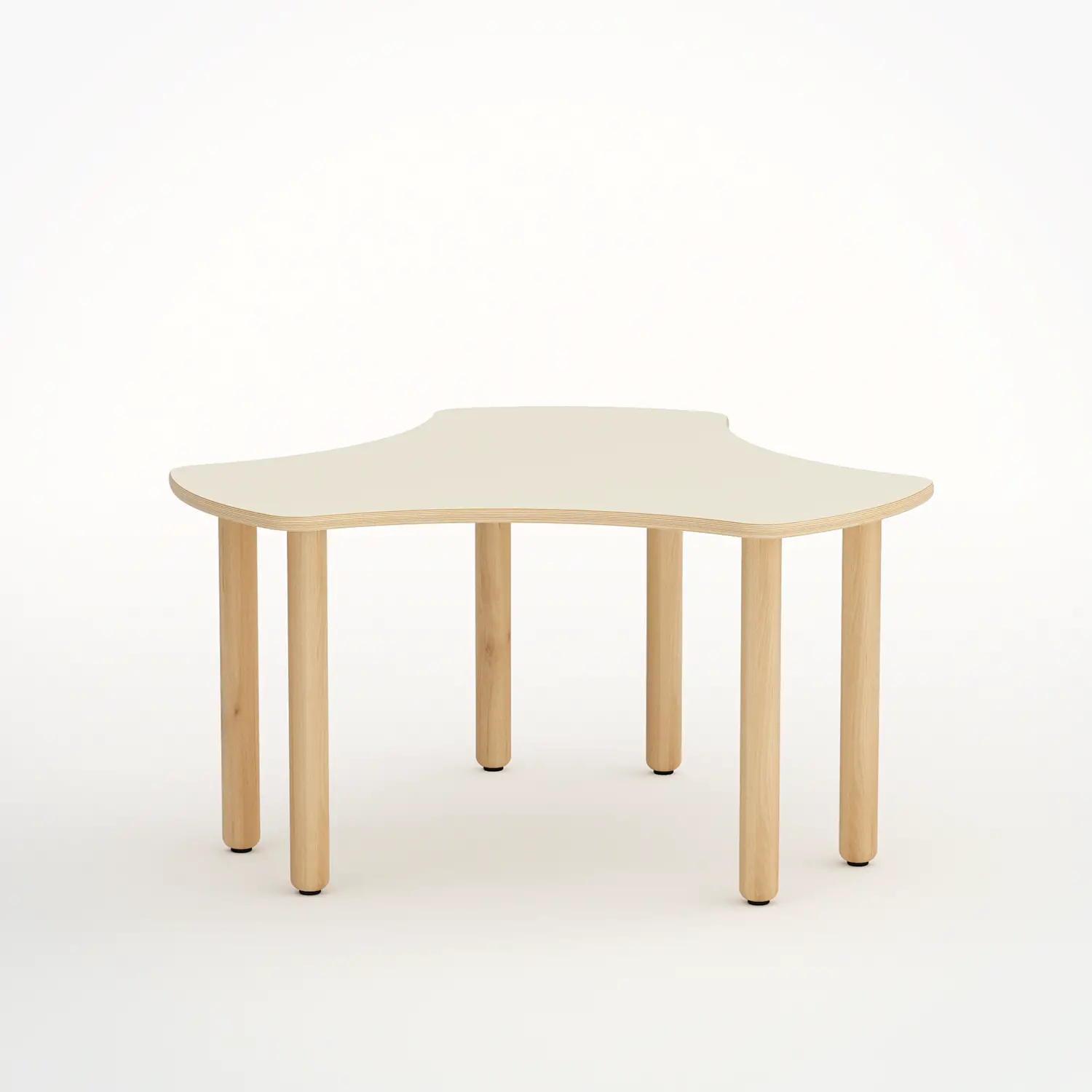 Tavolo Onda Esatondo Magnolia H 58 cm – Misura 3, 113 x 120 cm - Tavoli e Cattedre