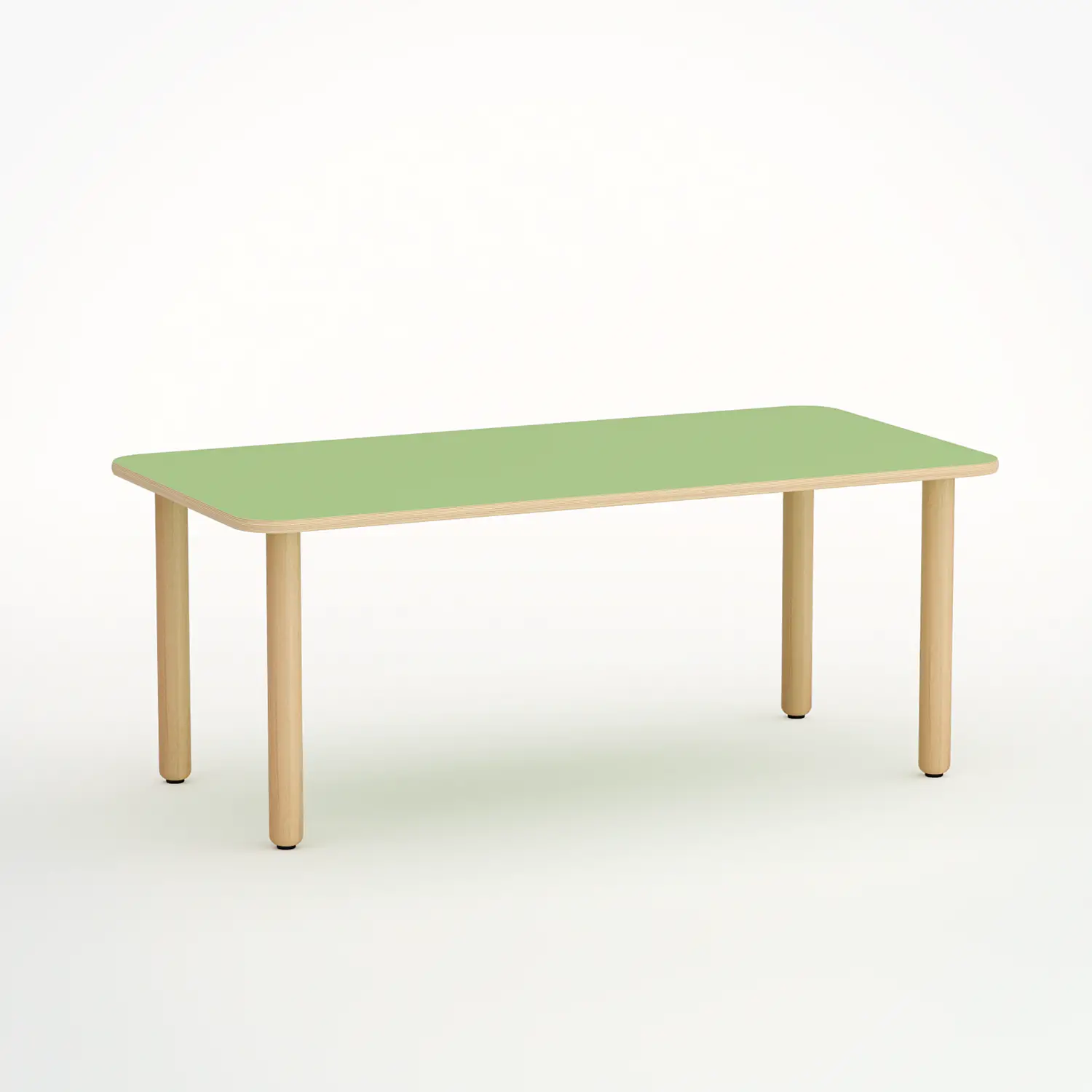 Tavolo Forma Rettangolare H 55 Cm - Misura 3 - Verde Per Scuola Primaria - Conforme CAM - Tavoli e Cattedre