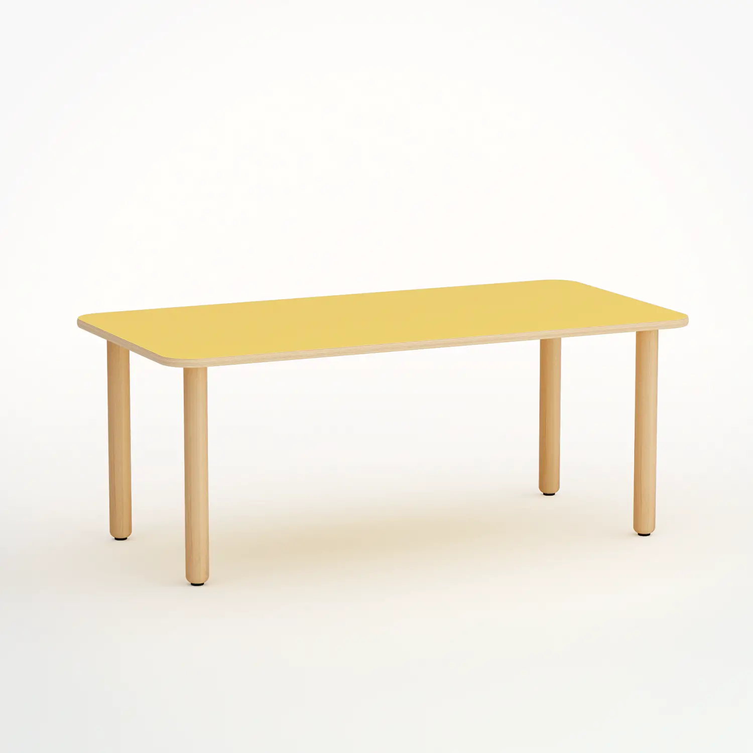 TAVOLO FORMA RETTANGOLARE H 58 CM - MISURA 3 - GIALLO - Cattedre e tavoli lavoro