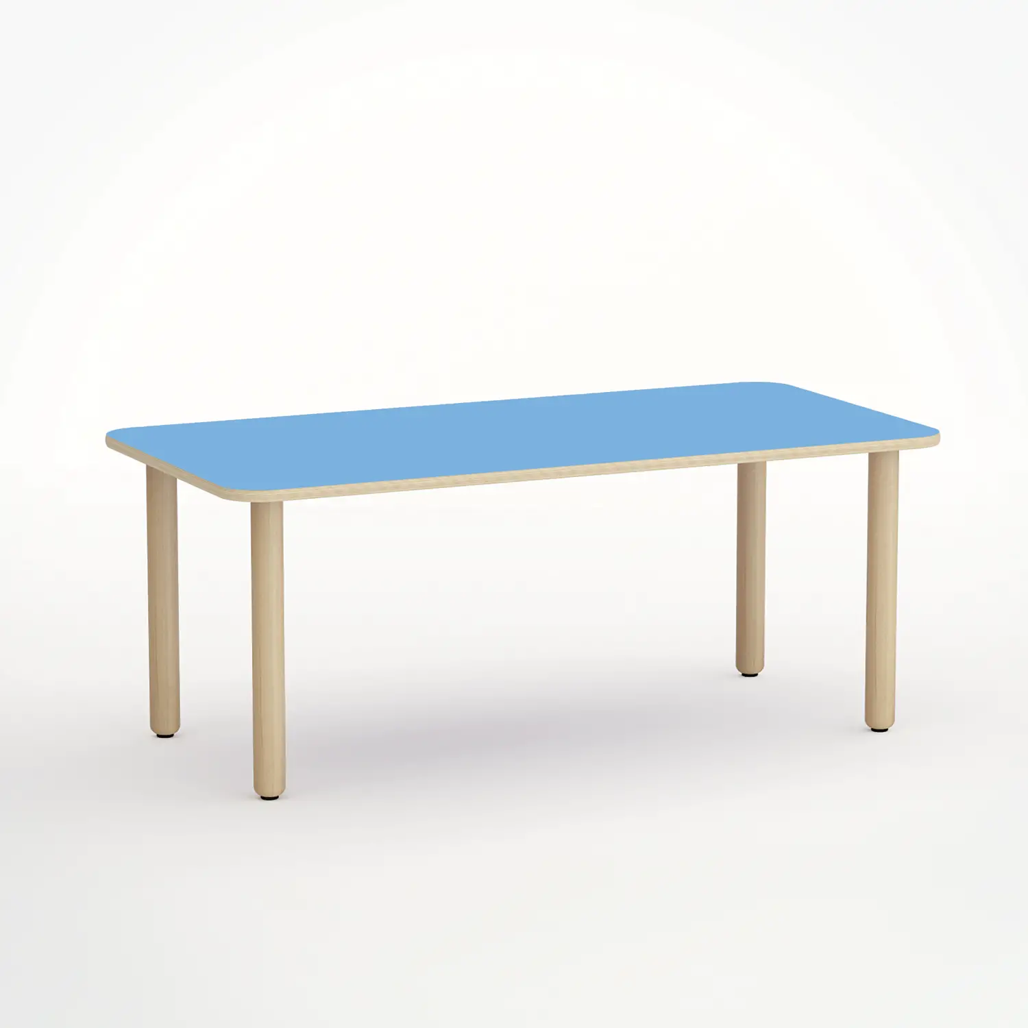 Tavolo Forma Rettangolare H 55 cm – Misura 3 - Blu Orizzonte - Conforme CAM - Tavoli e piani di lavoro