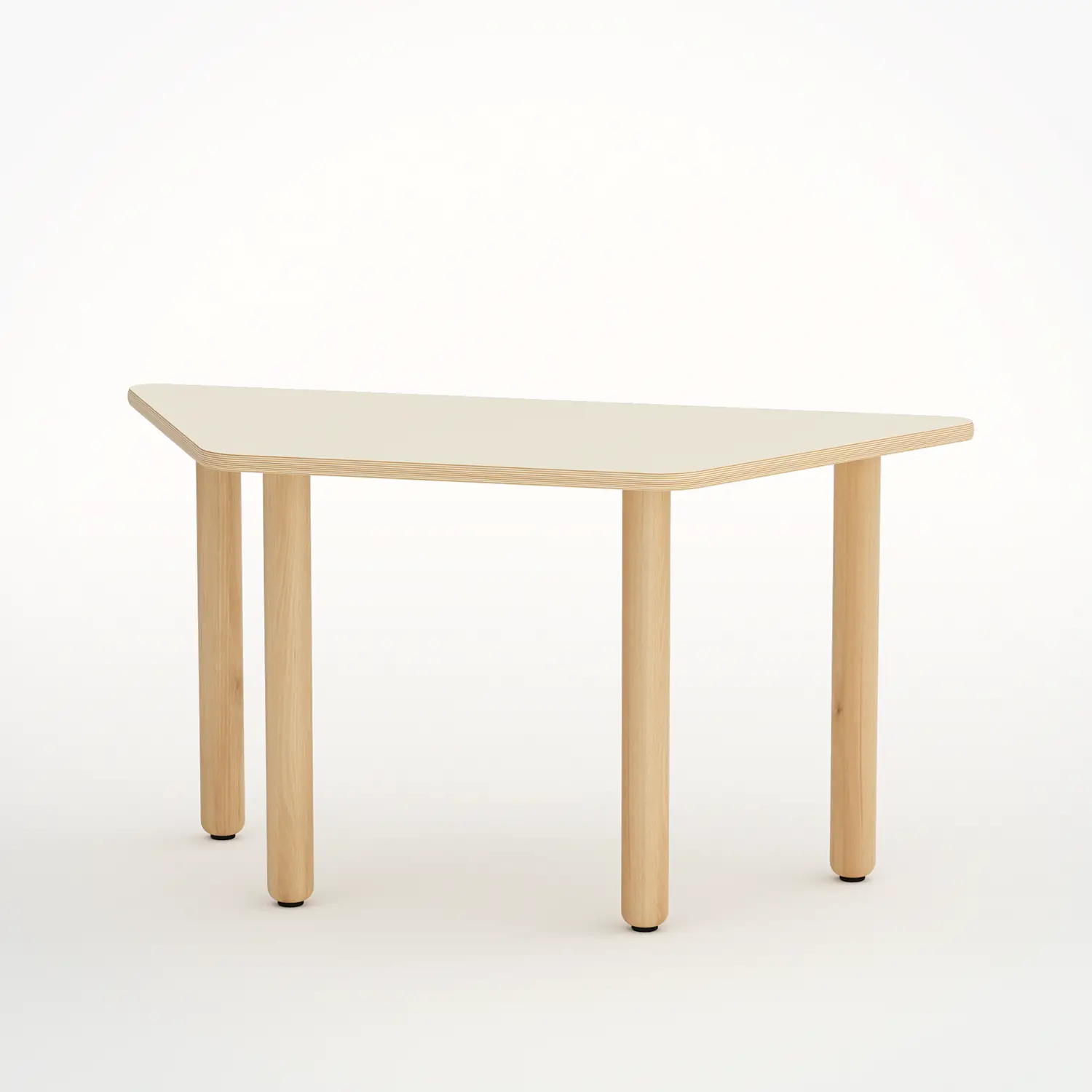 Tavolo Scuola Infanzia Trapezio Forma Misura 2 Magnolia - Cattedre e tavoli lavoro