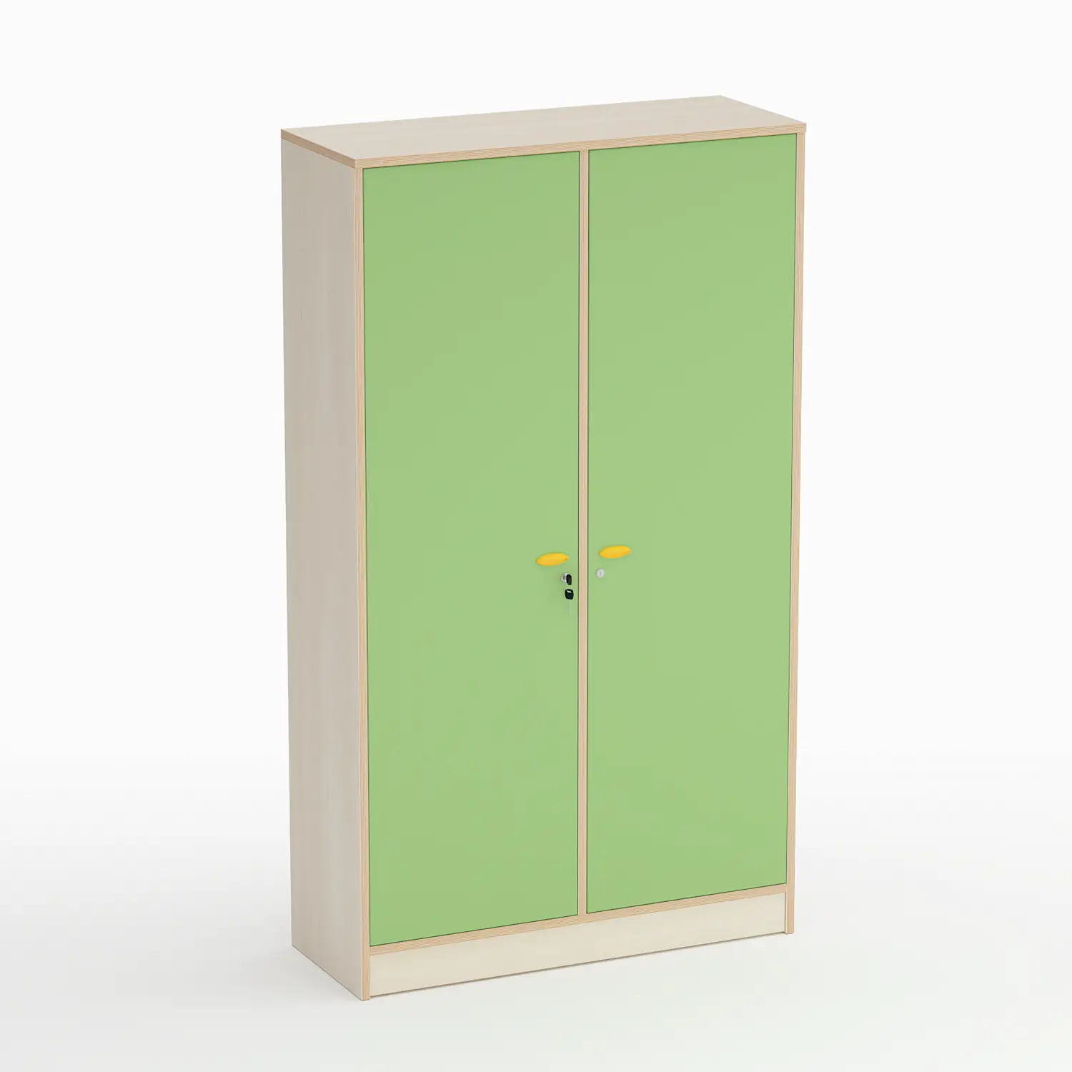 Mobile Scuola Infanzia Forma Armadio a 2 Ante Verde - Conforme CAM - Arredo Nido e Infanzia