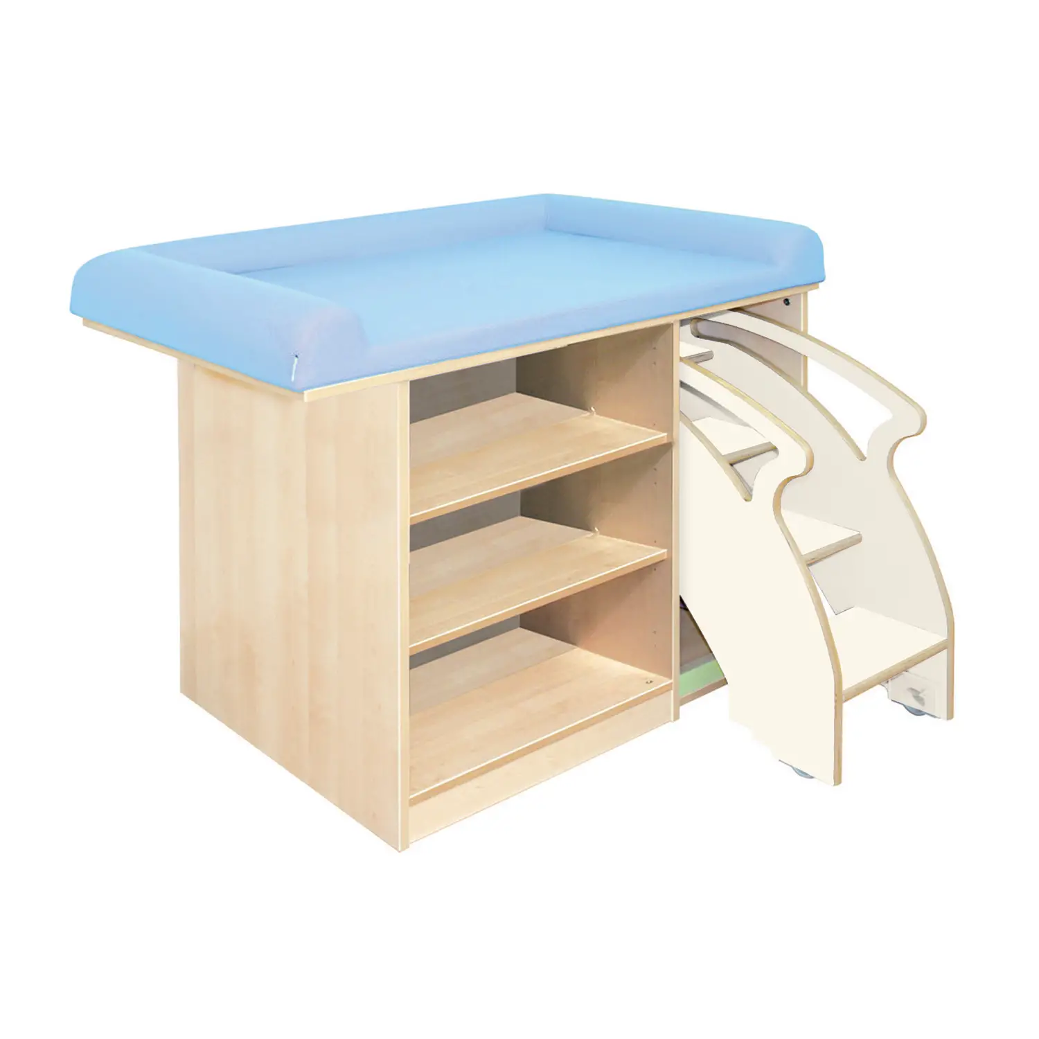 Fasciatoio Asilo Nido Forma con Scaletta a Destra – 120x75 cm - Conforme CAM - Zona cambio e bagno