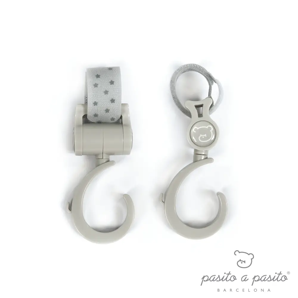 Gancio Universale per Passeggino Pasito a Pasito Grigio - borse e zaini