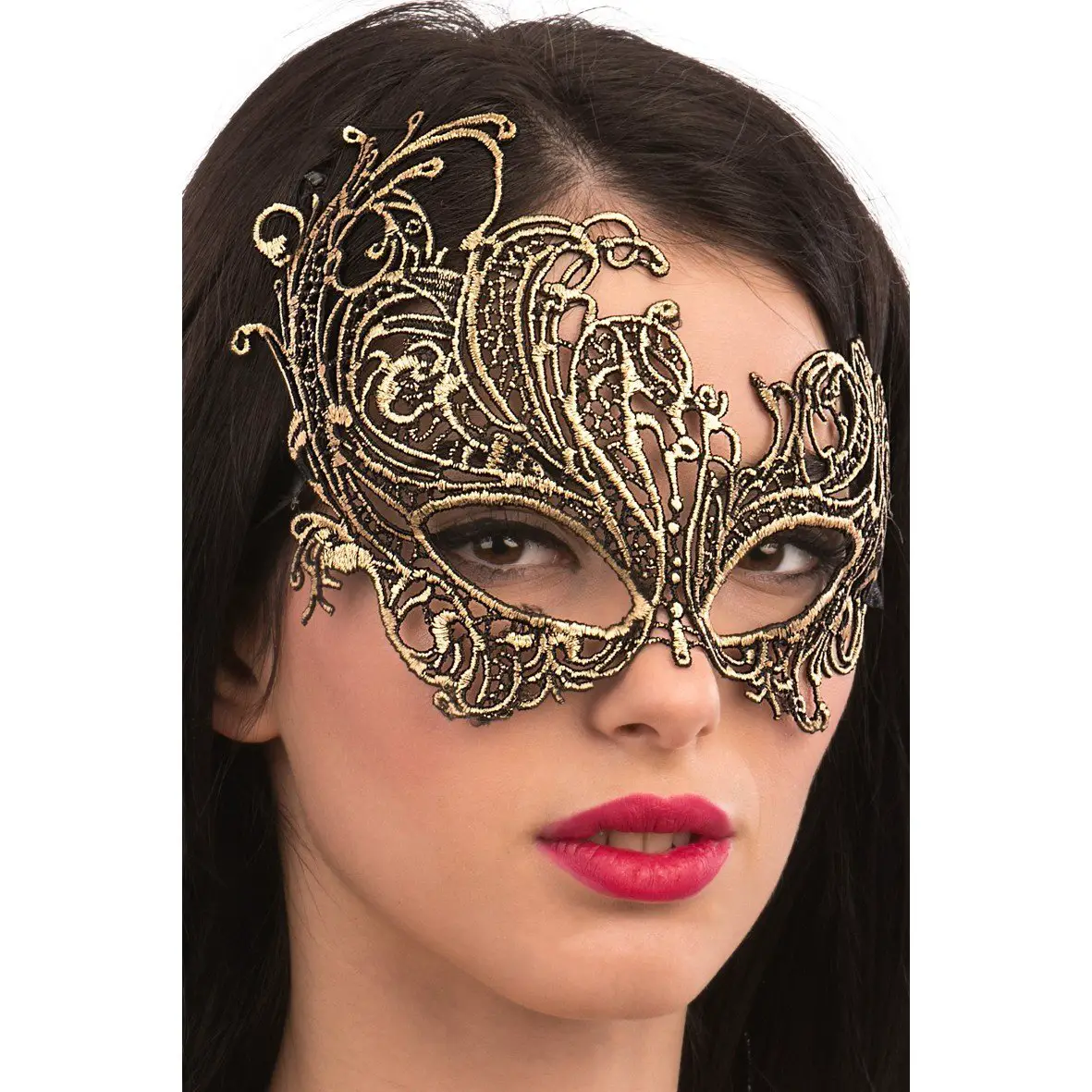 Maschera Oro in Tessuto Macrame' - accessori