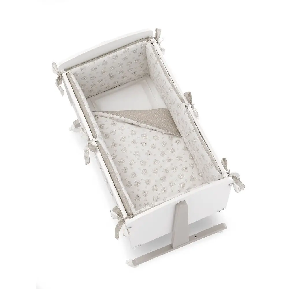 RIVESTIMENTO TESSILE CULLETTA NINNA CAGNOLINI BIANCO TORTORA -