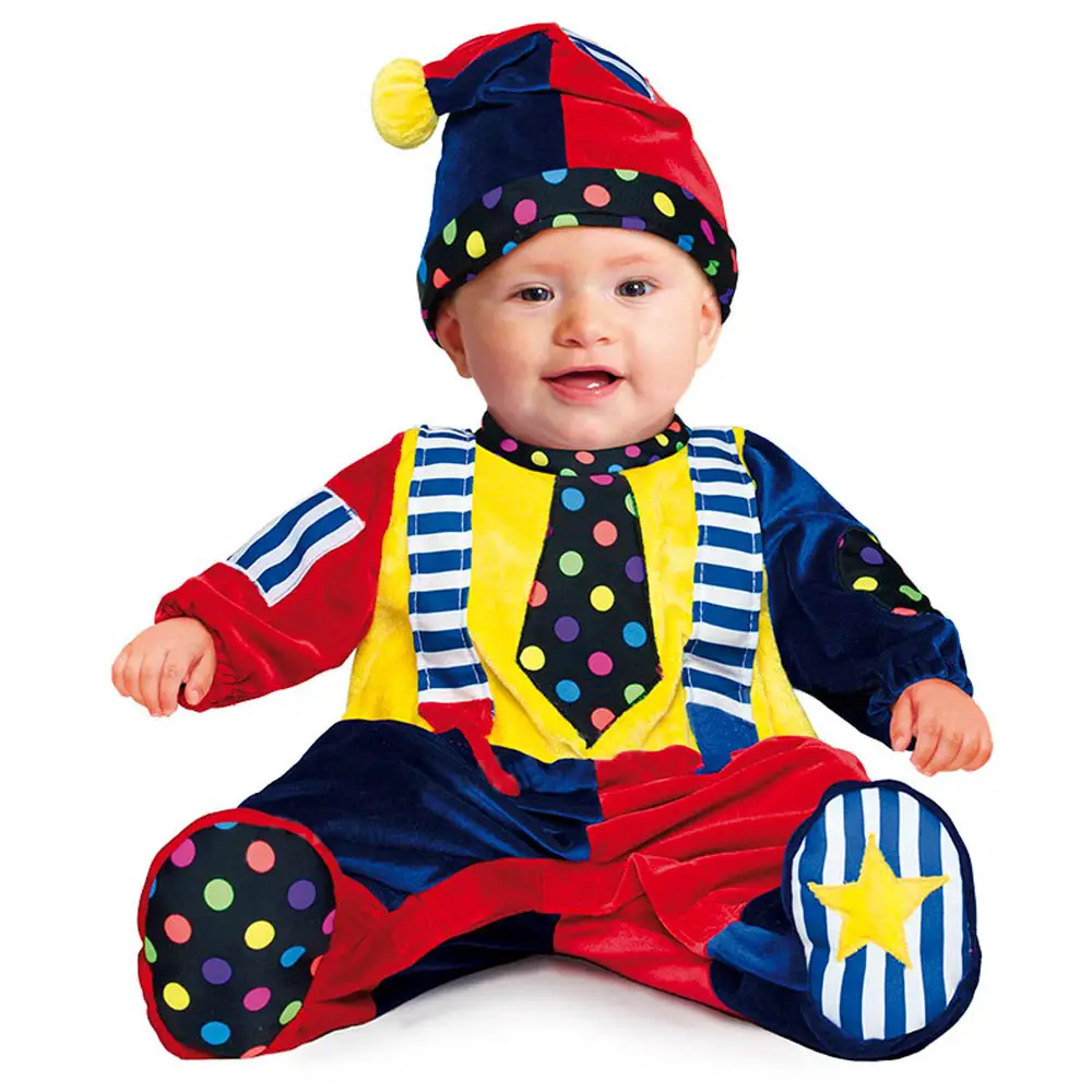COSTUME PICCOLO CLOWN SUPERBABY 3/6 MESI - abiti bambino e bambina