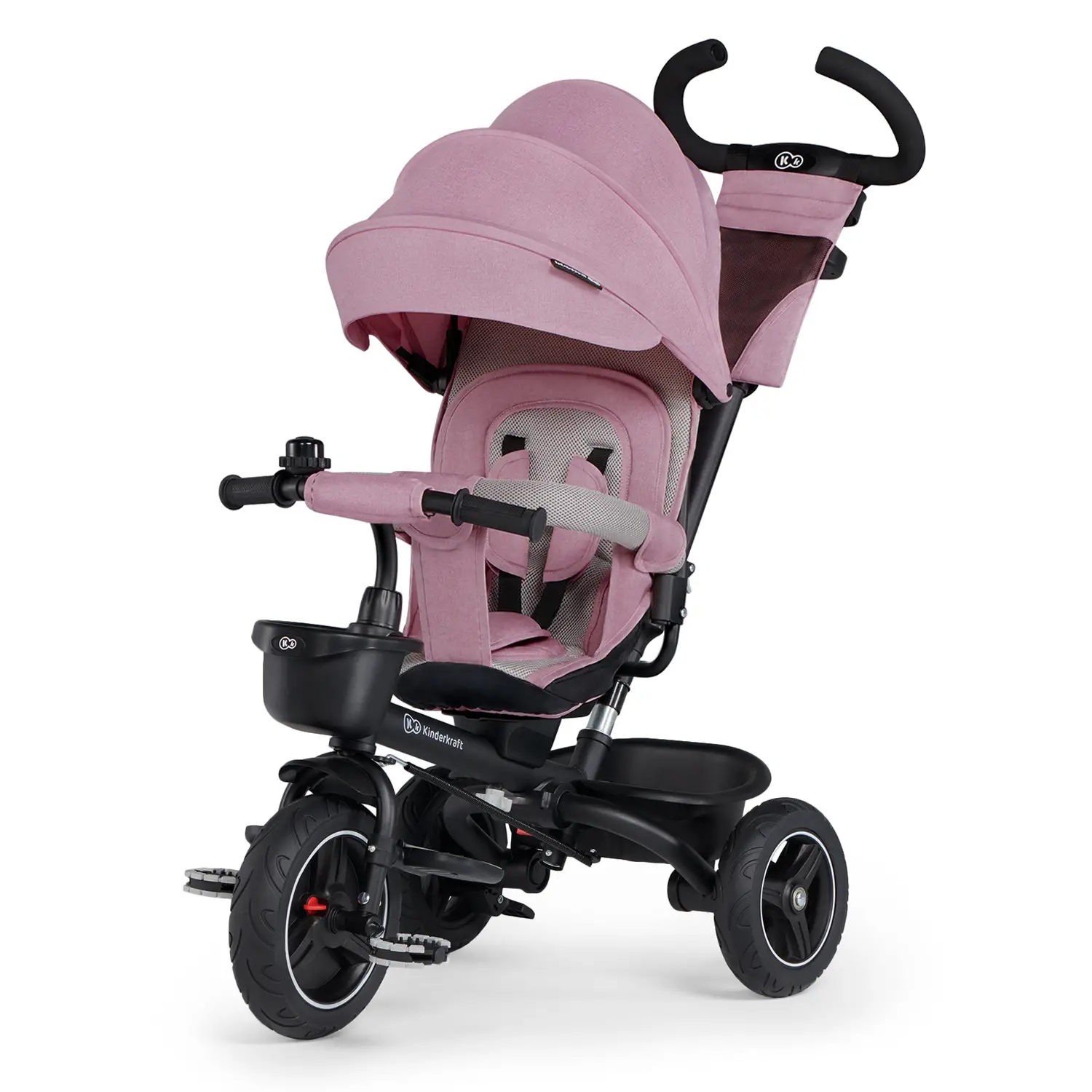 Triciclo Kinderkraft Evolutivo 5in1 Spinstep – Pink | Triciclo Modulabile - Tricicli e primi passi