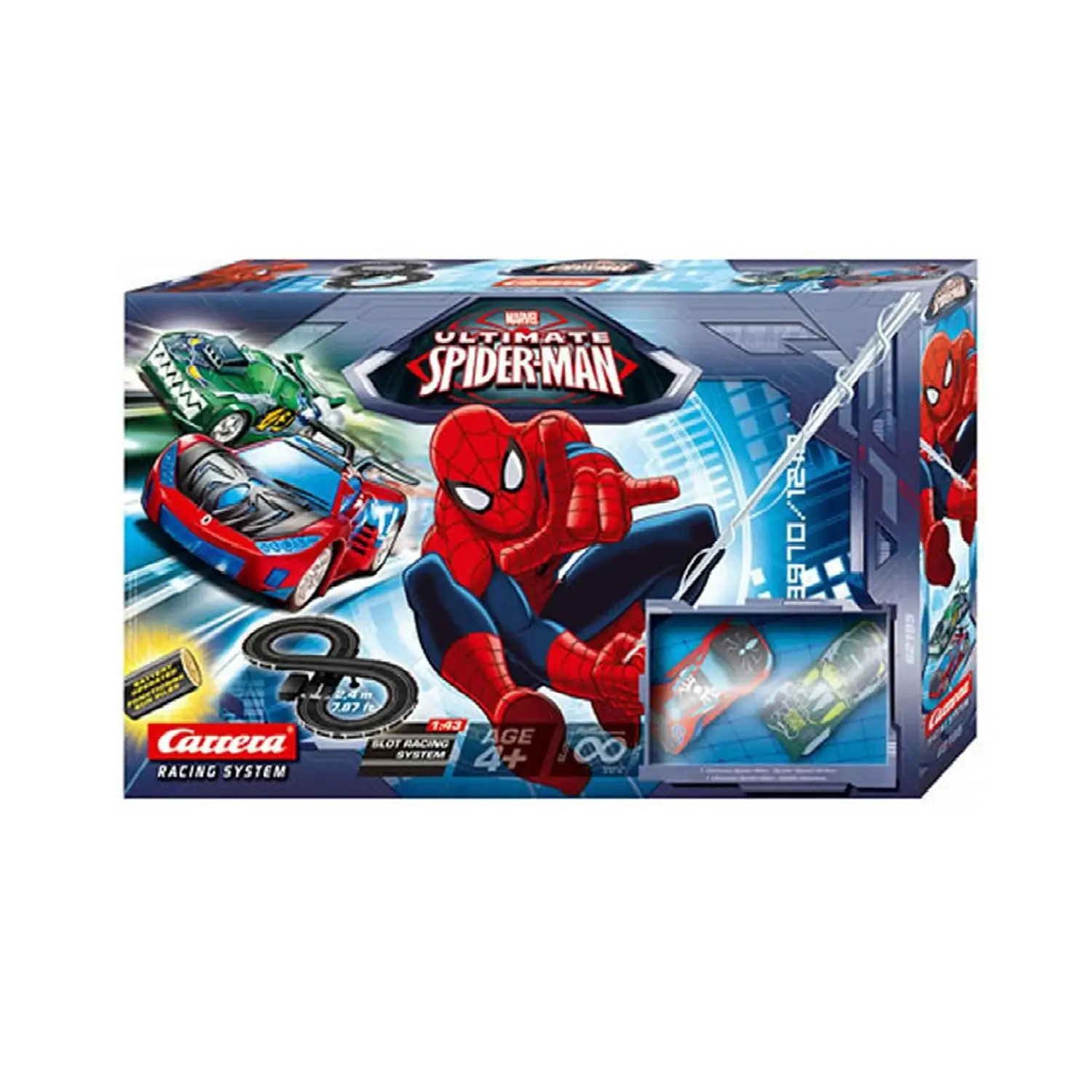 Pista Carrera Ultimate Spider-Man 1:43 - Sfida tra Eroi - Veicoli, garage e piste